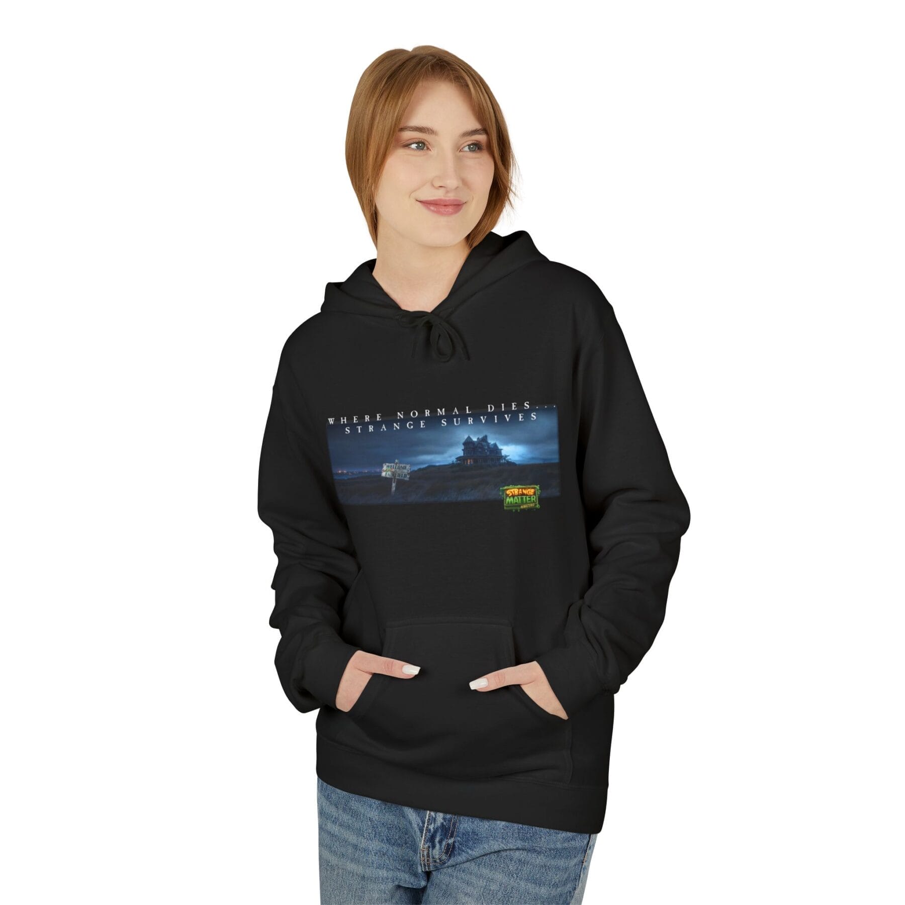 Adult Midweight Hoodie - Strange Matter: Fairchild Manor - Perfect for YA horror and Action fans - Image 2