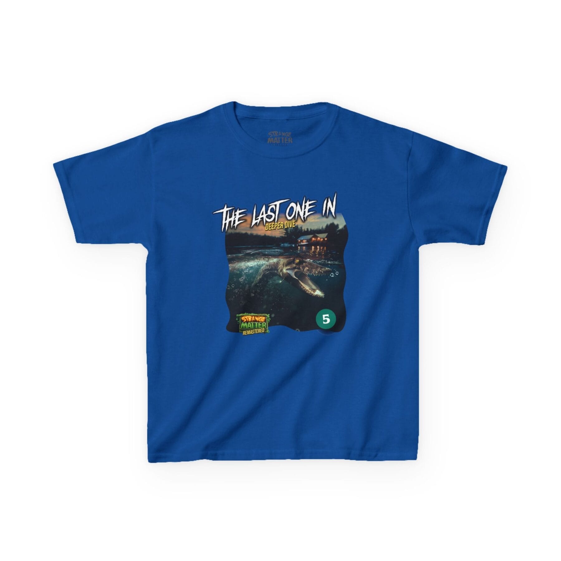Kids Heavy Cotton Tee - Strange Matter: The Last One In - T-Shirt for YA horror and Action fans - Image 4