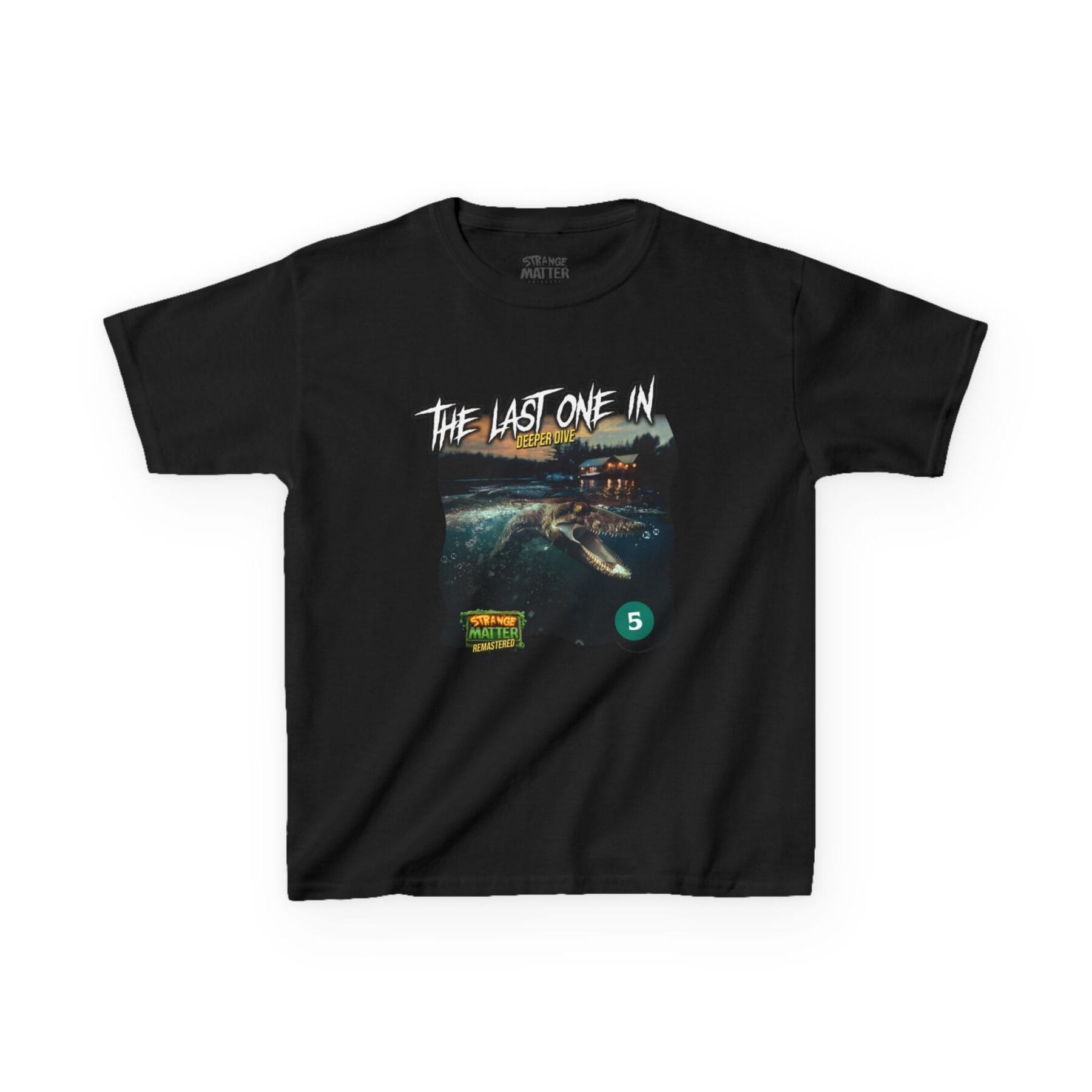 Kids Heavy Cotton Tee - Strange Matter: The Last One In - T-Shirt for YA horror and Action fans - Image 2