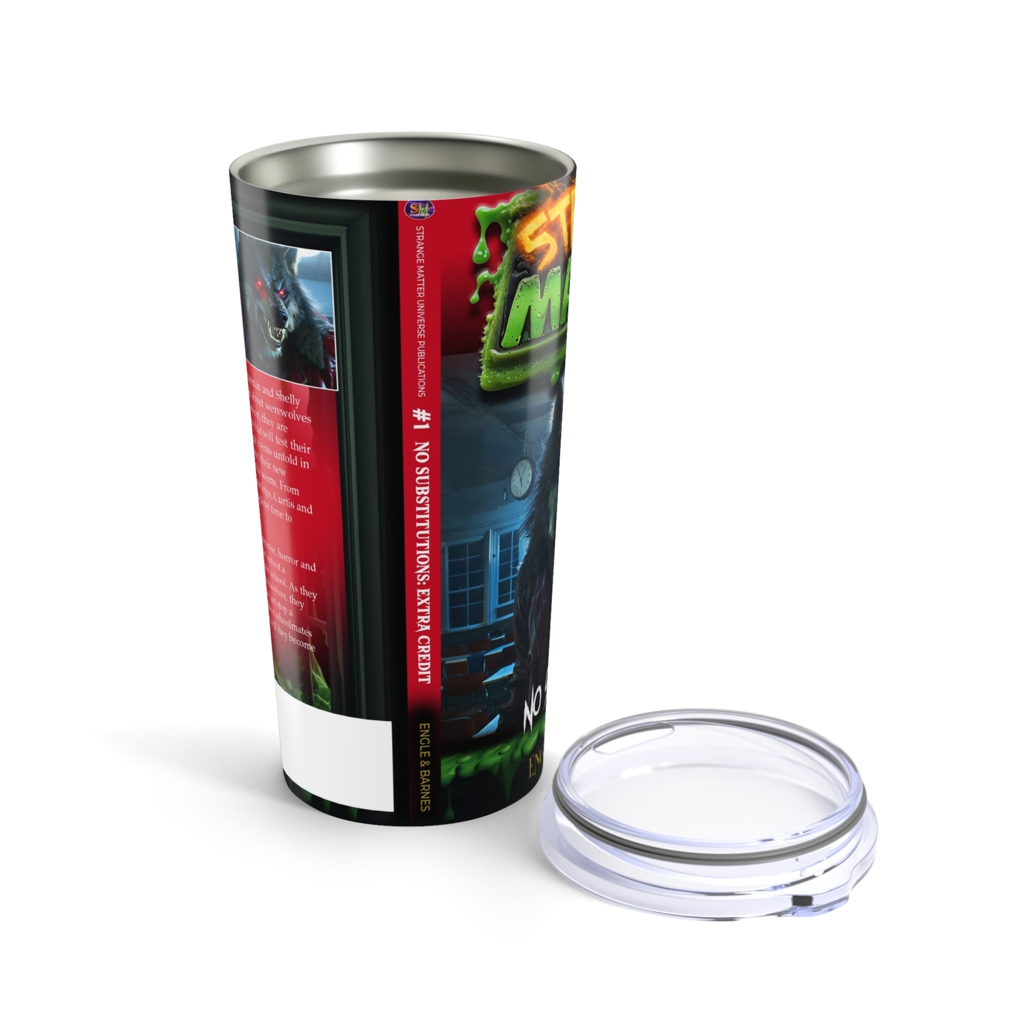 20oz Tumbler - Strange Matter: No Substitutions - Perfect for the thirsty YA horror fan - Image 5