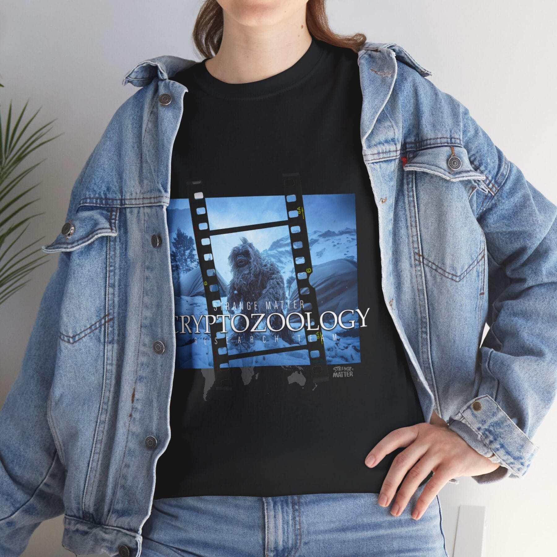Adult Heavy Cotton Tee - Strange Matter - Cryptozoology Research Team - Yeti - Image 3
