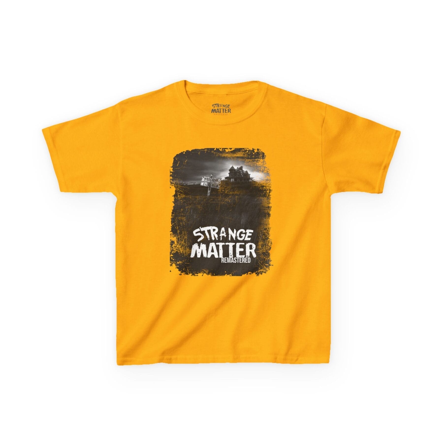 Kids Heavy Cotton Tee - Strange Matter: Fairchild Manor - T-Shirt for YA horror and Action fans - Image 3