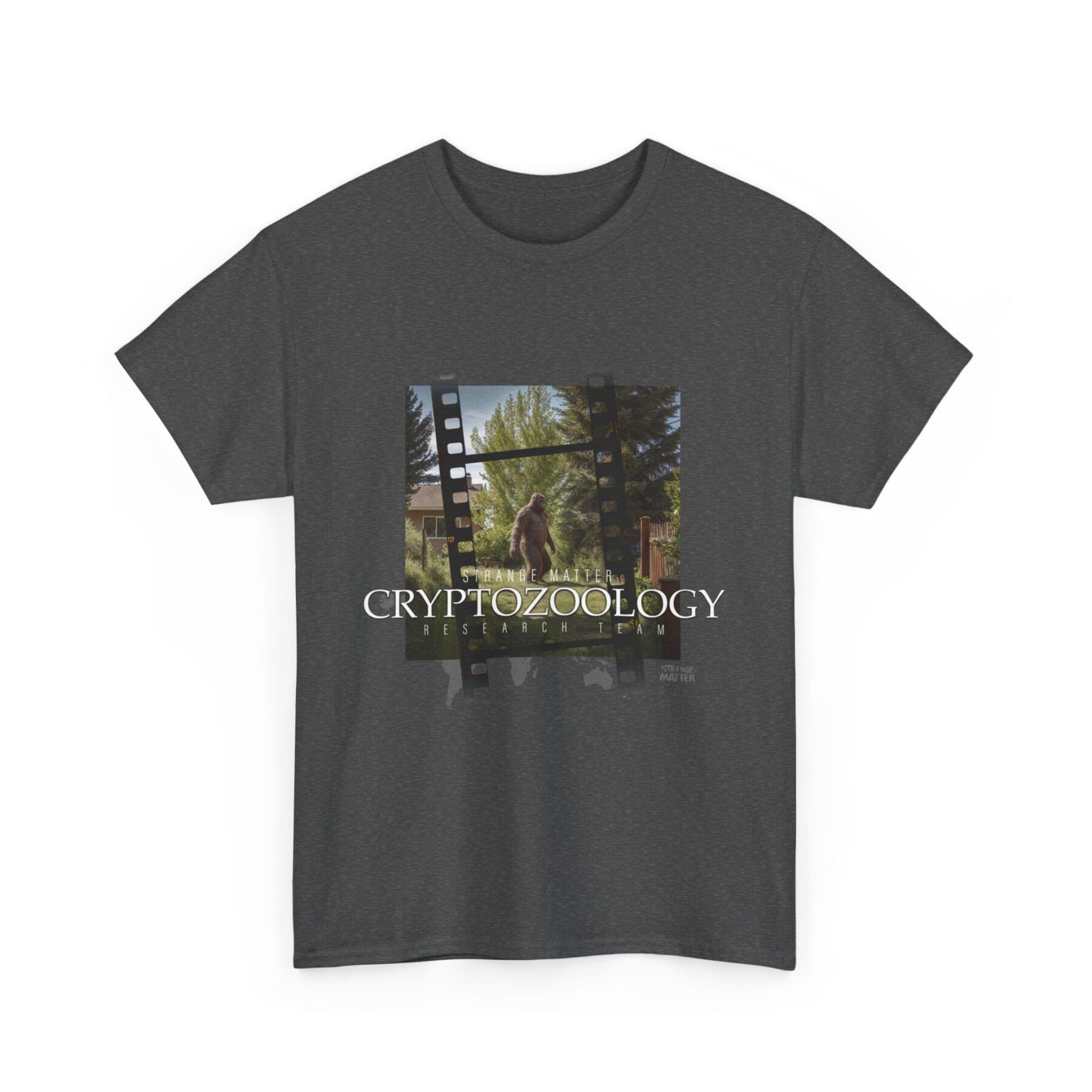 Adult Heavy Cotton Tee - Strange Matter - Cryptozoology Research Team- Bigfoot - Image 6