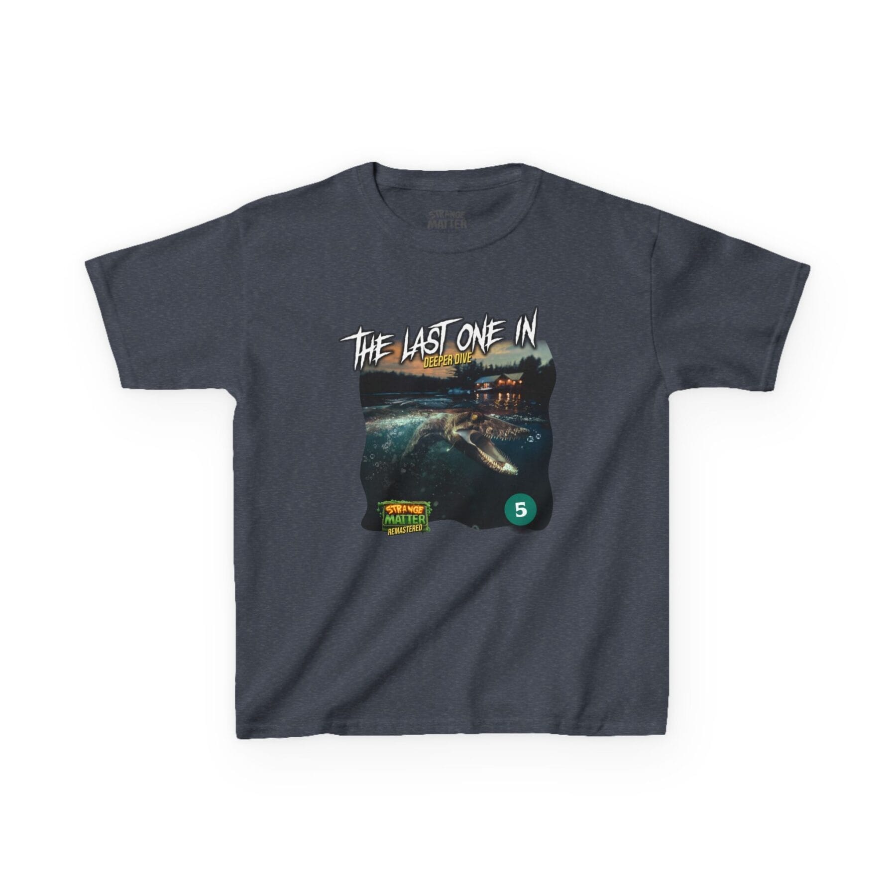 Kids Heavy Cotton Tee - Strange Matter: The Last One In - T-Shirt for YA horror and Action fans - Image 17