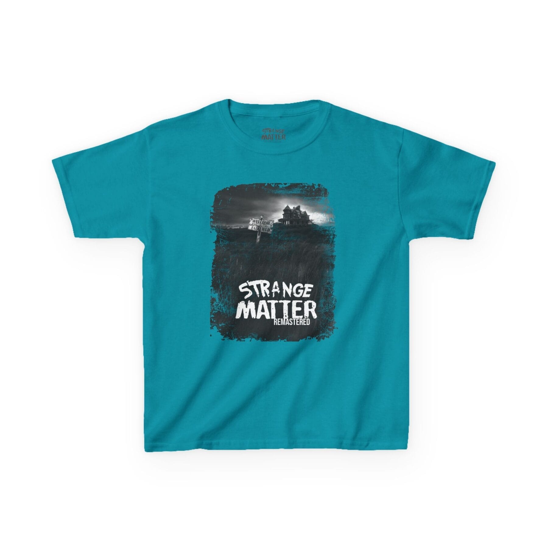 Kids Heavy Cotton Tee - Strange Matter: Fairchild Manor - T-Shirt for YA horror and Action fans - Image 8