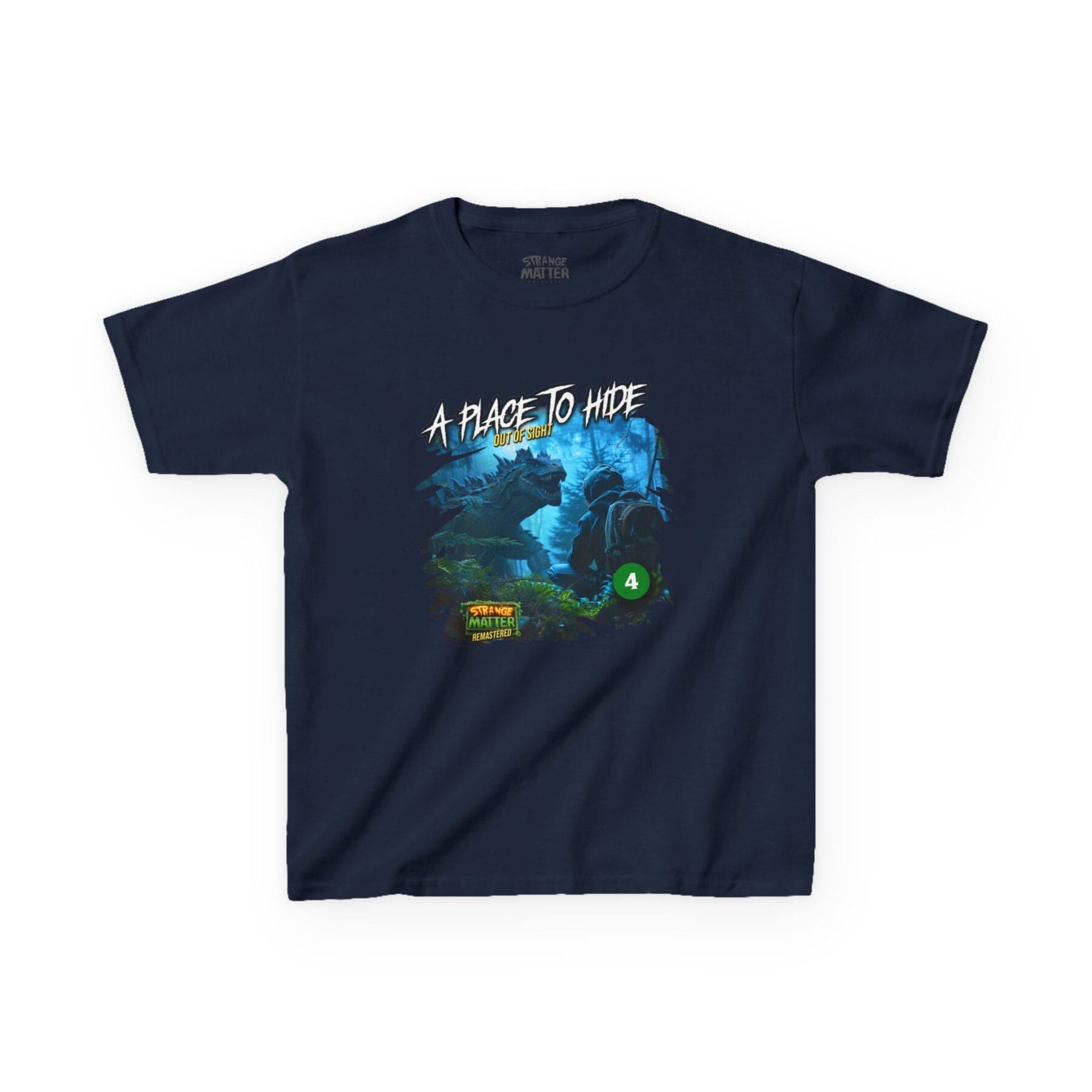 Kids Heavy Cotton Tee - Strange Matter: A Place to Hide - T-Shirt for YA horror and Action fans - Image 5