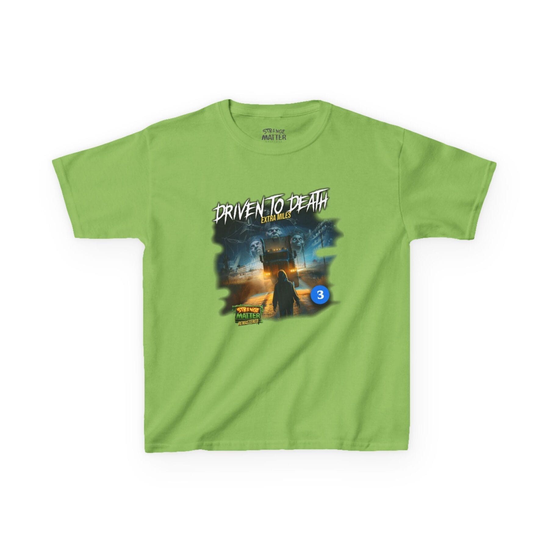 Kids Heavy Cotton Tee - Strange Matter: Driven to Death - T-Shirt for YA horror and Action fans - Image 10