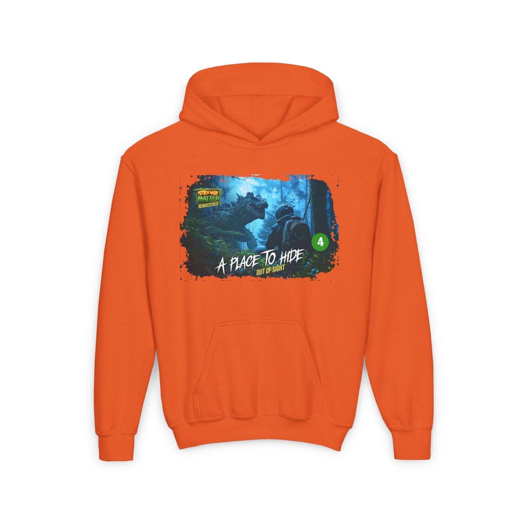 Kids Midweight Hoodie - Strange Matter: A Place to Hide - Perfect for YA horror fans - Image 10
