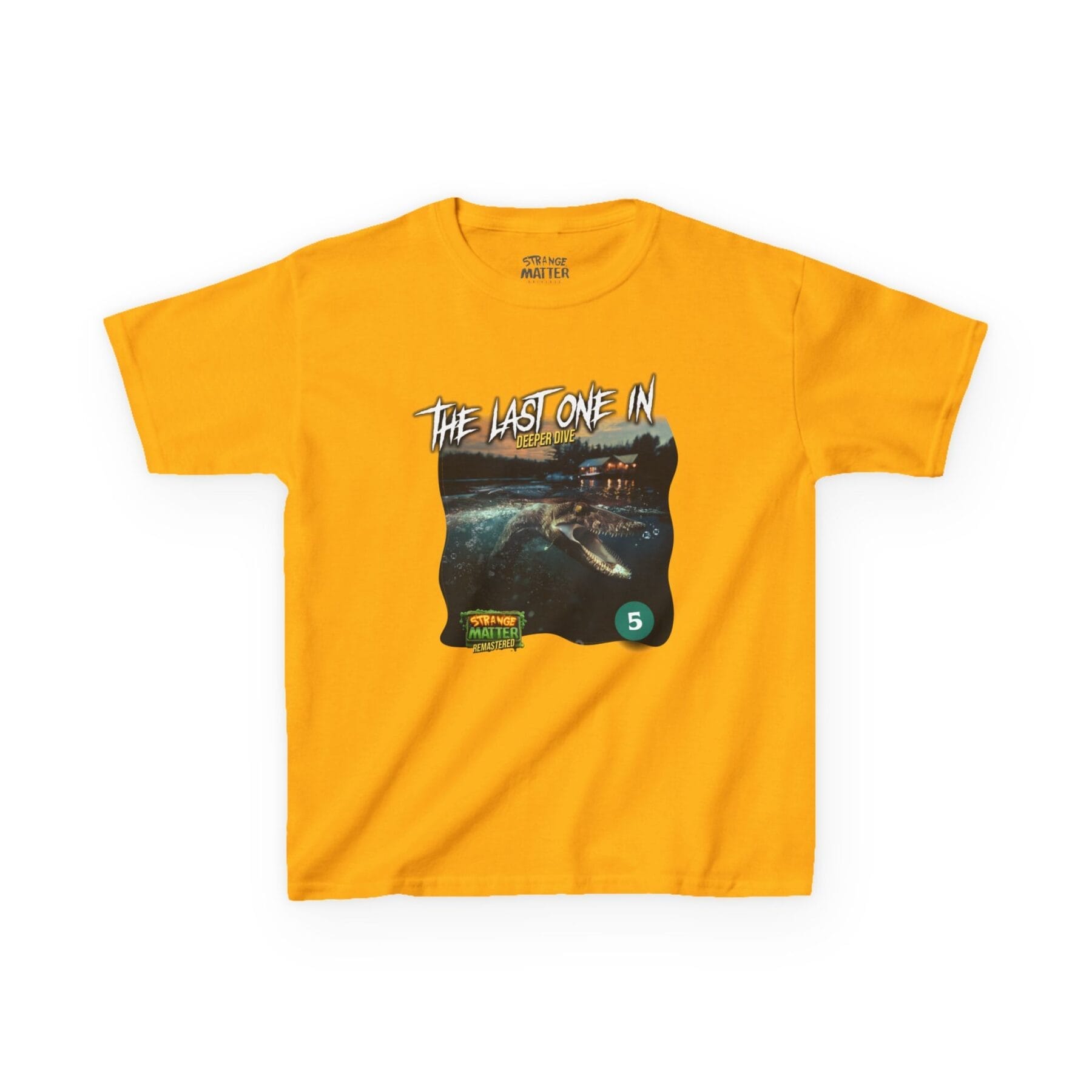 Kids Heavy Cotton Tee - Strange Matter: The Last One In - T-Shirt for YA horror and Action fans - Image 7
