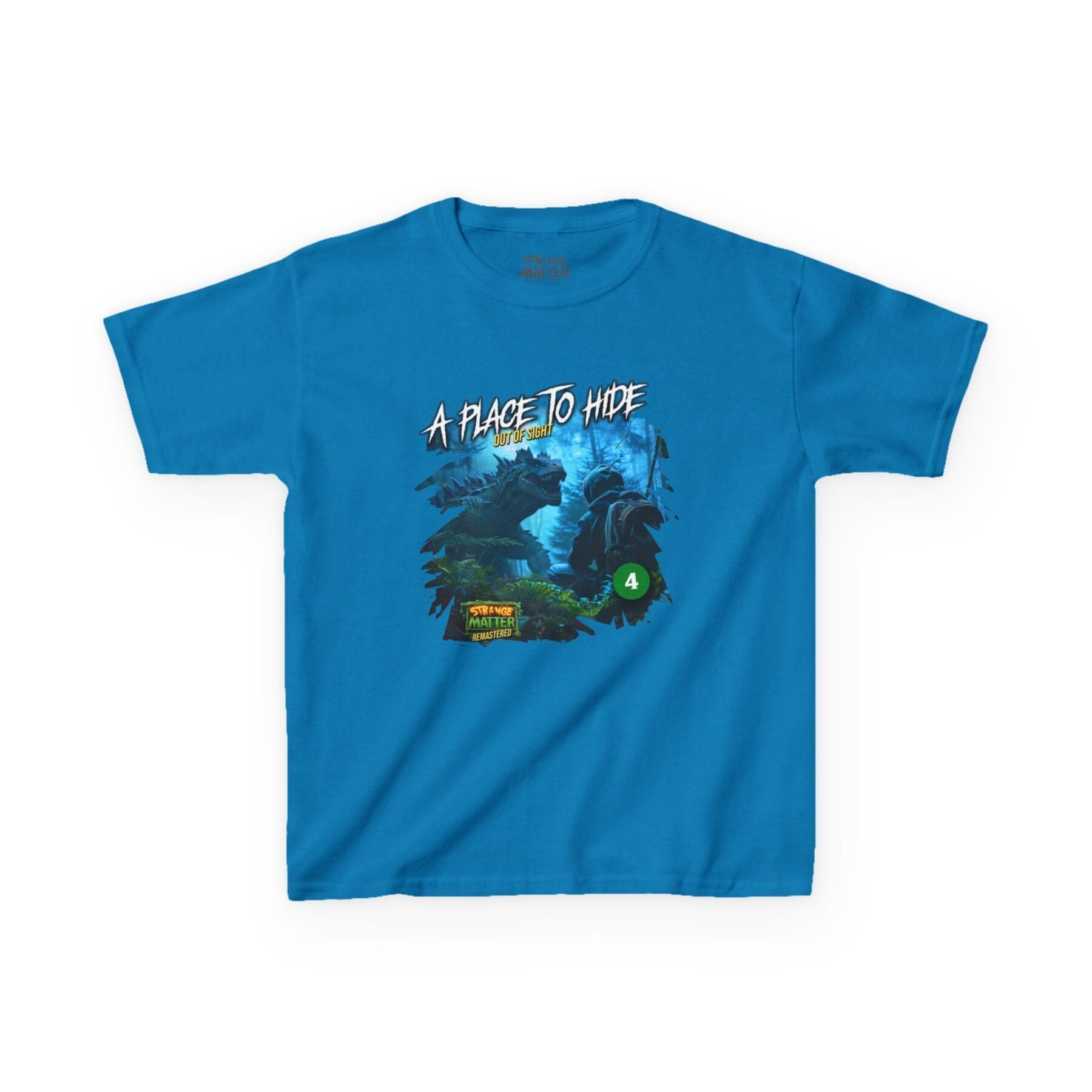 Kids Heavy Cotton Tee - Strange Matter: A Place to Hide - T-Shirt for YA horror and Action fans - Image 12