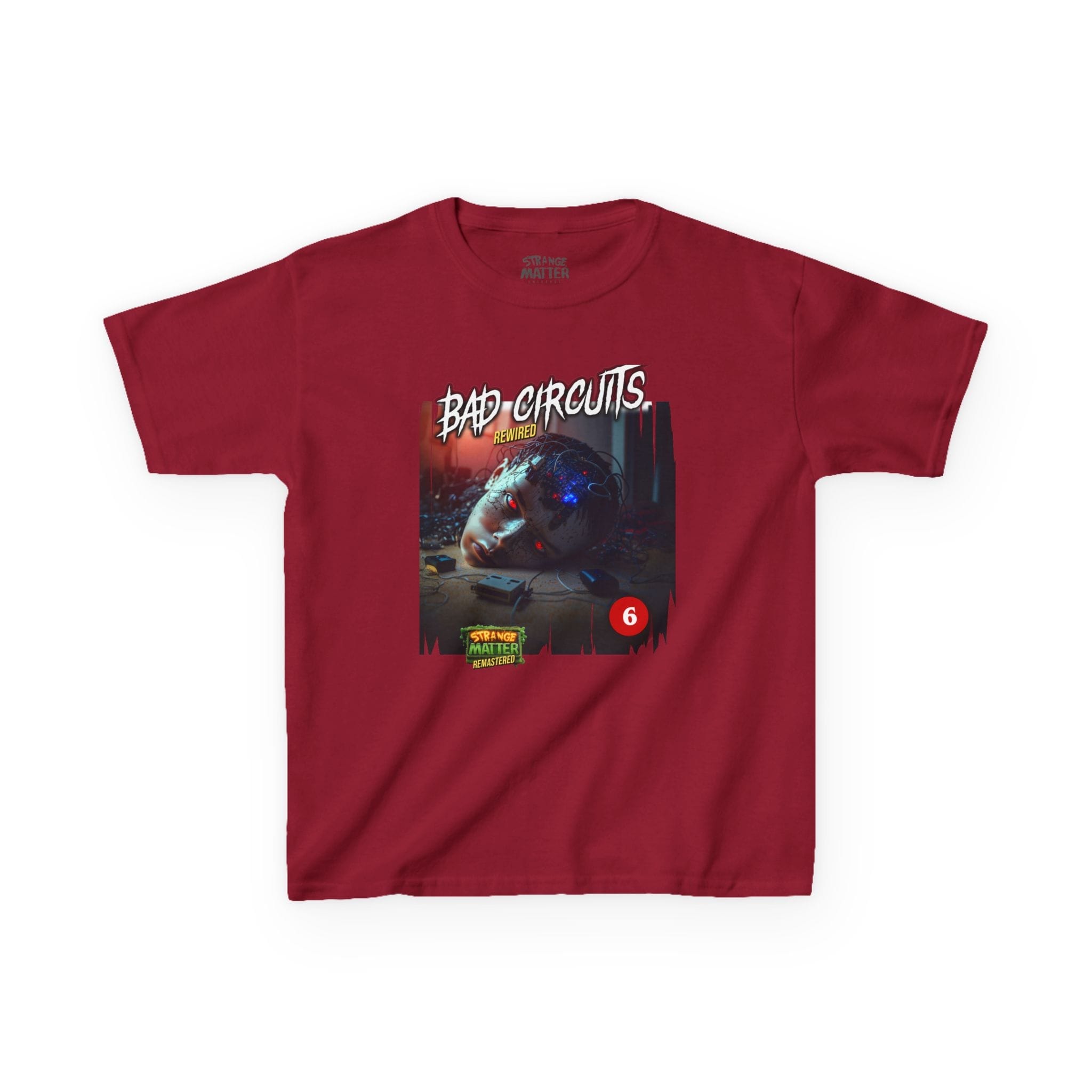 Kids Heavy Cotton Tee - Strange Matter: Bad Circuits - T-Shirt for YA horror and Action fans - Image 3