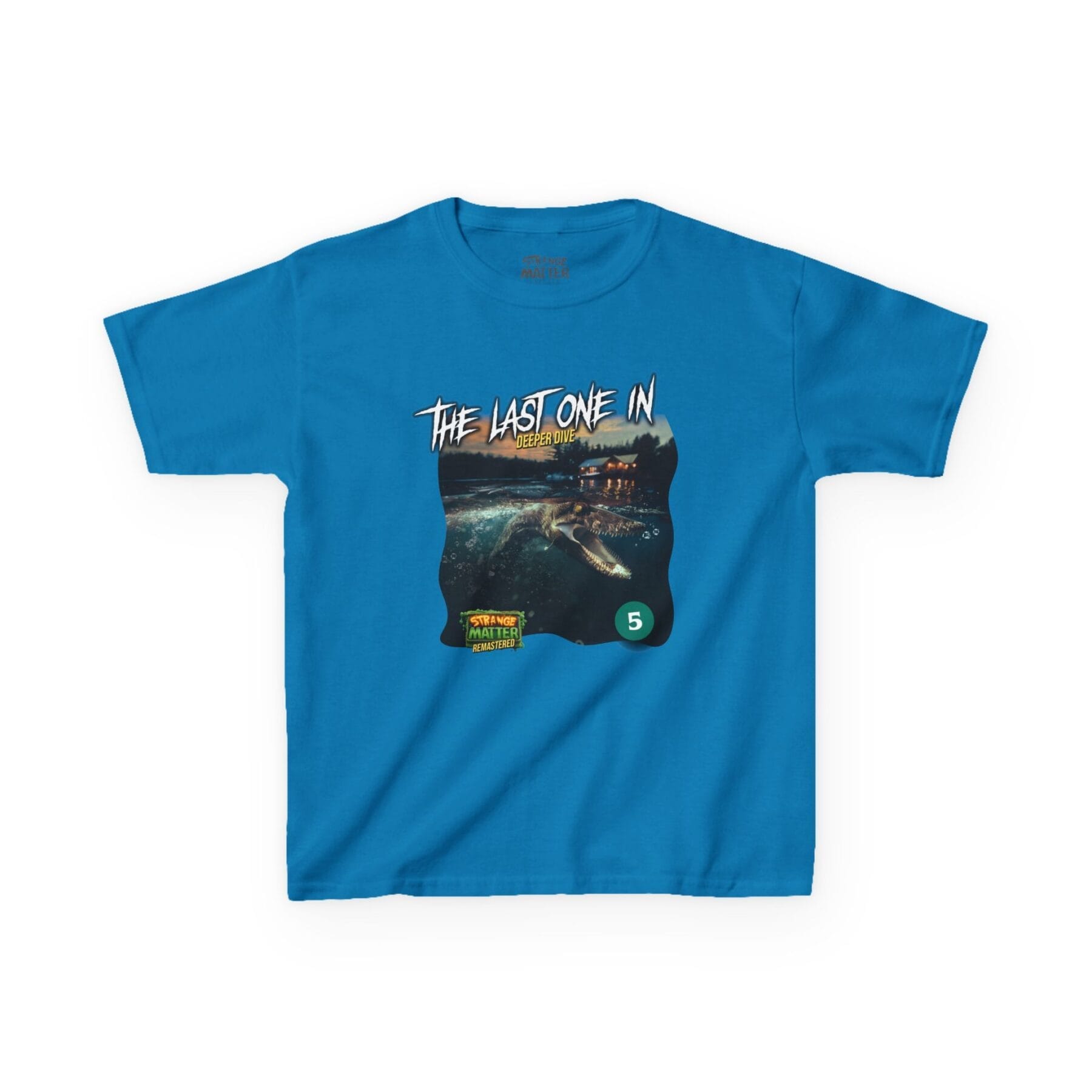 Kids Heavy Cotton Tee - Strange Matter: The Last One In - T-Shirt for YA horror and Action fans - Image 3