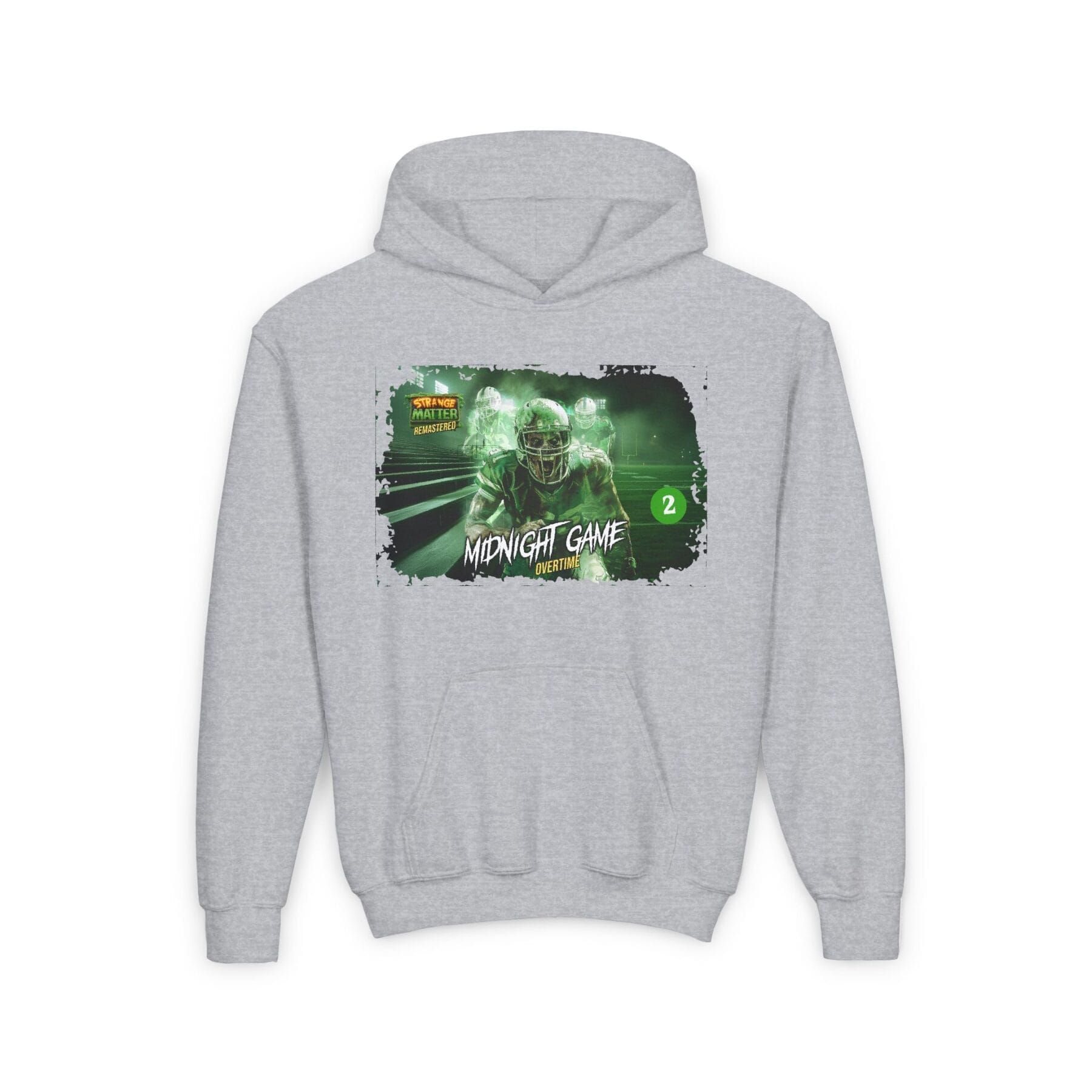 Kids Midweight Hoodie - Strange Matter: Midnight Game - Perfect for YA horror fans - Image 3
