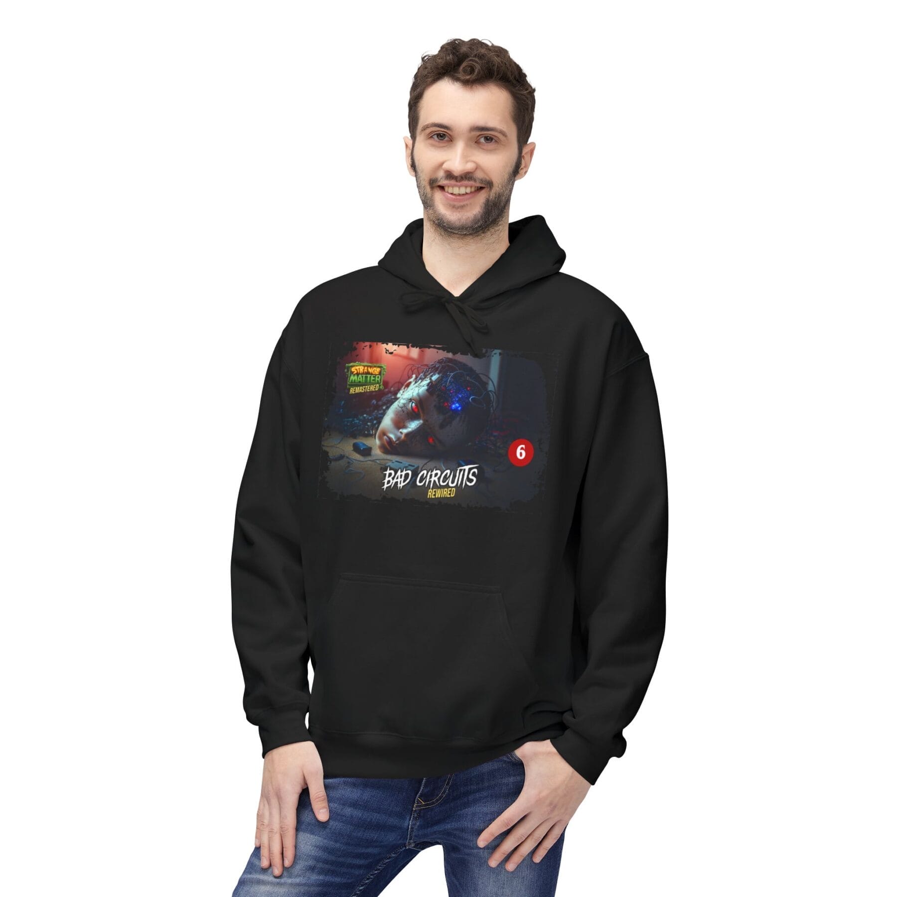 Adult Midweight Hoodie - Strange Matter: Bad Circuits - T-Shirt for YA horror and Action fans - Image 3