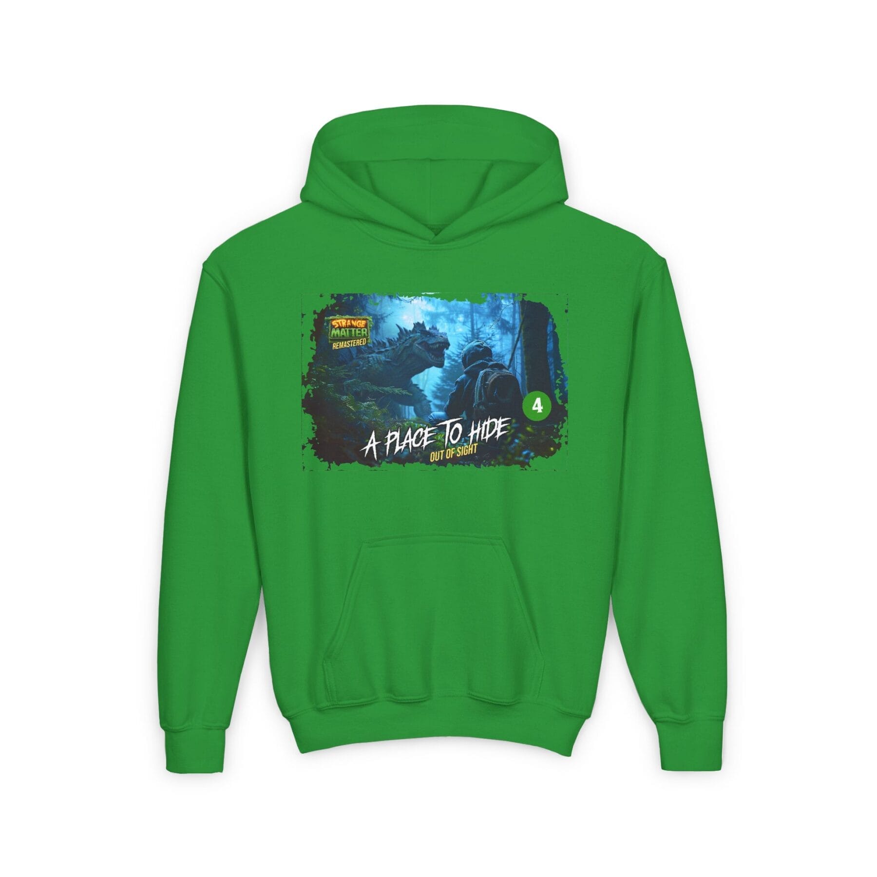 Kids Midweight Hoodie - Strange Matter: A Place to Hide - Perfect for YA horror fans - Image 5