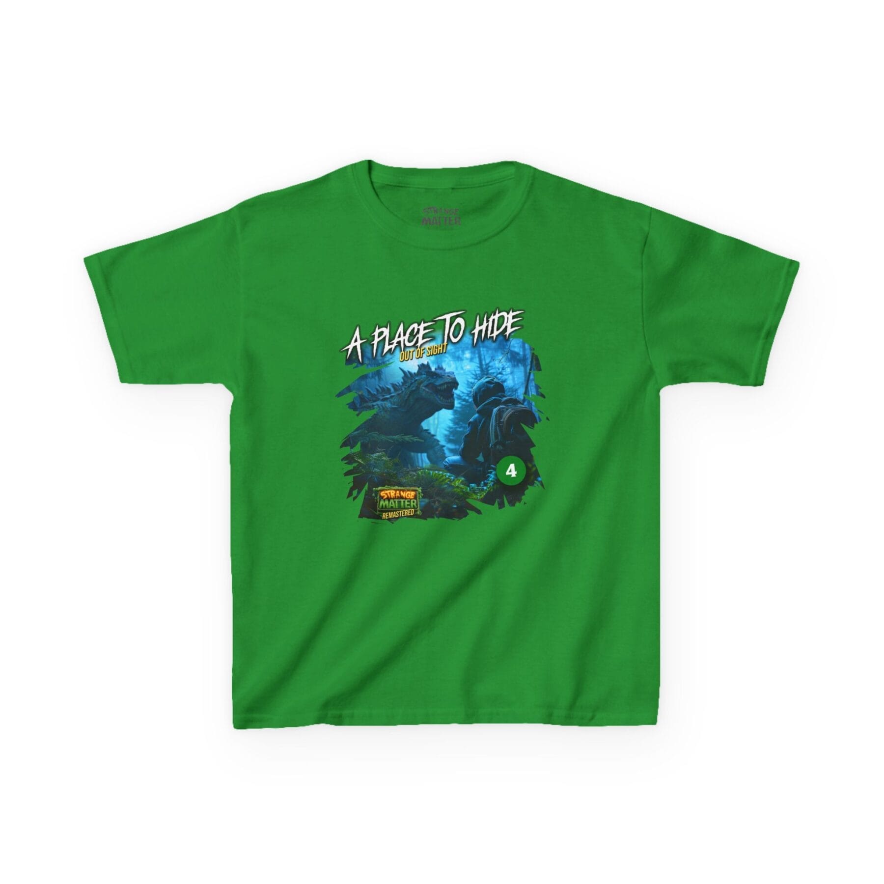 Kids Heavy Cotton Tee - Strange Matter: A Place to Hide - T-Shirt for YA horror and Action fans - Image 10