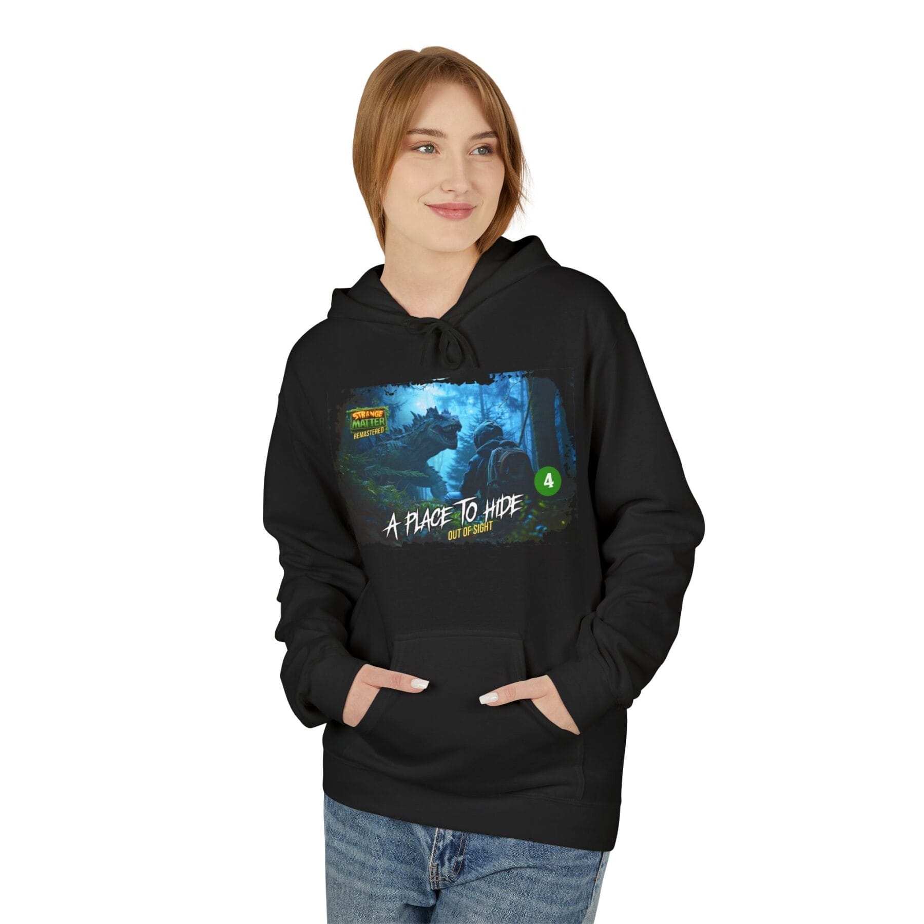 Adult Midweight Hoodie - Strange Matter: A Place to Hide - Perfect for YA horror fans - Image 2