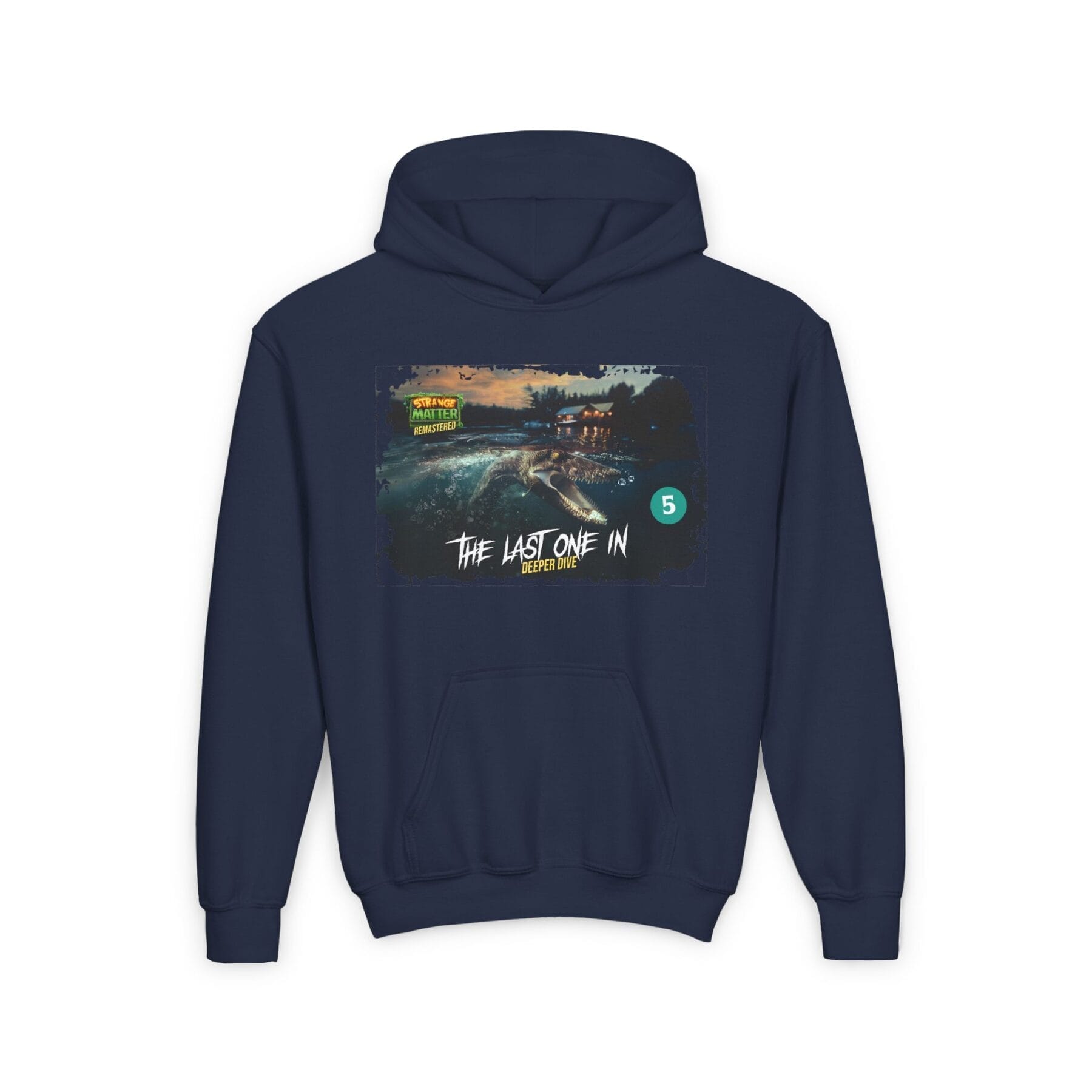 Kids Midweight Hoodie - Strange Matter: The Last One In - Perfect for YA horror fans - Image 4