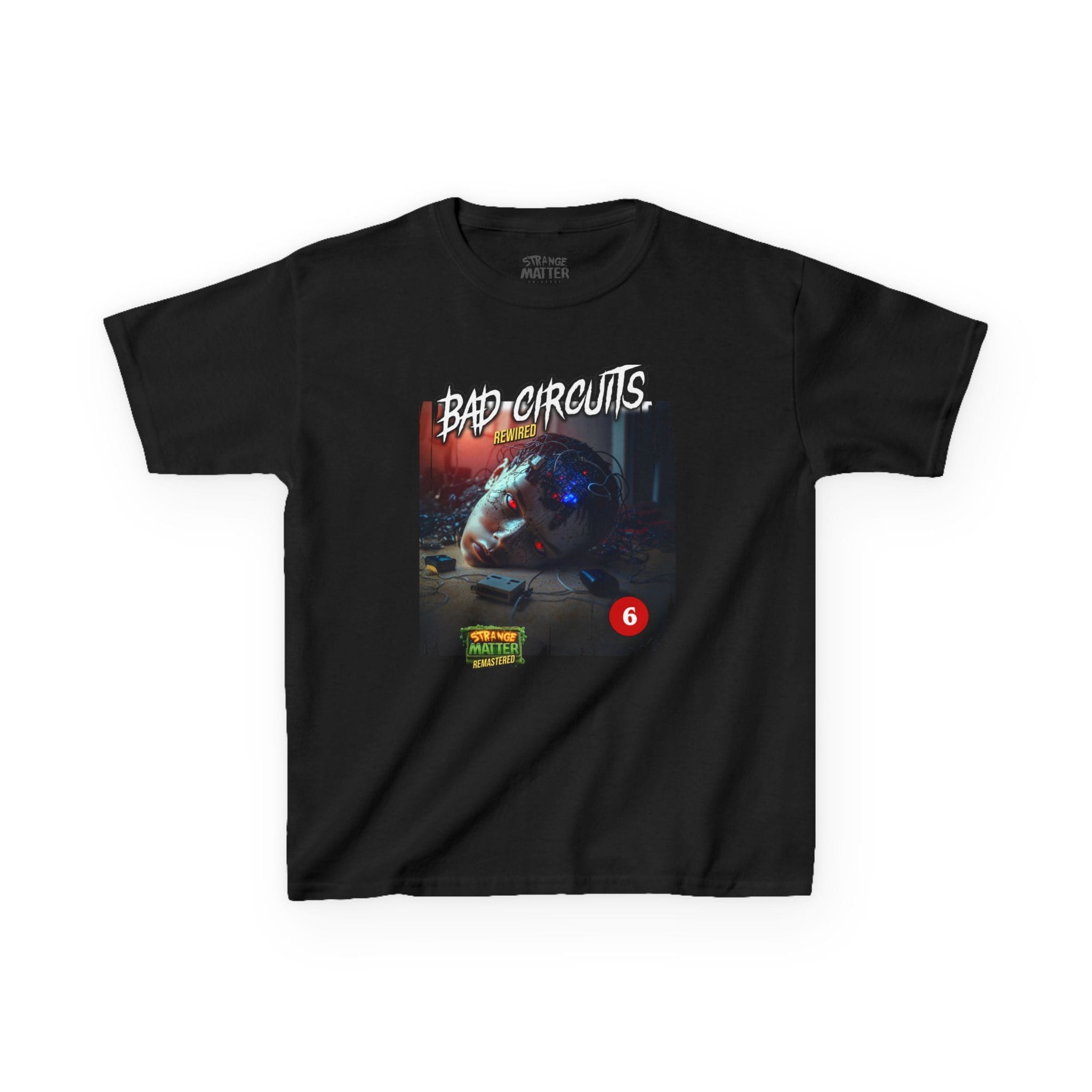 Kids Heavy Cotton Tee - Strange Matter: Bad Circuits - T-Shirt for YA horror and Action fans - Image 2