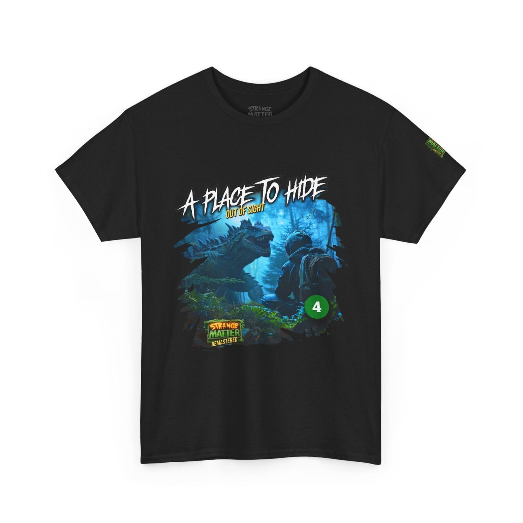 Adult Heavy Cotton Tee - Strange Matter: A Place to Hide - T-Shirt for YA horror and Action fans
