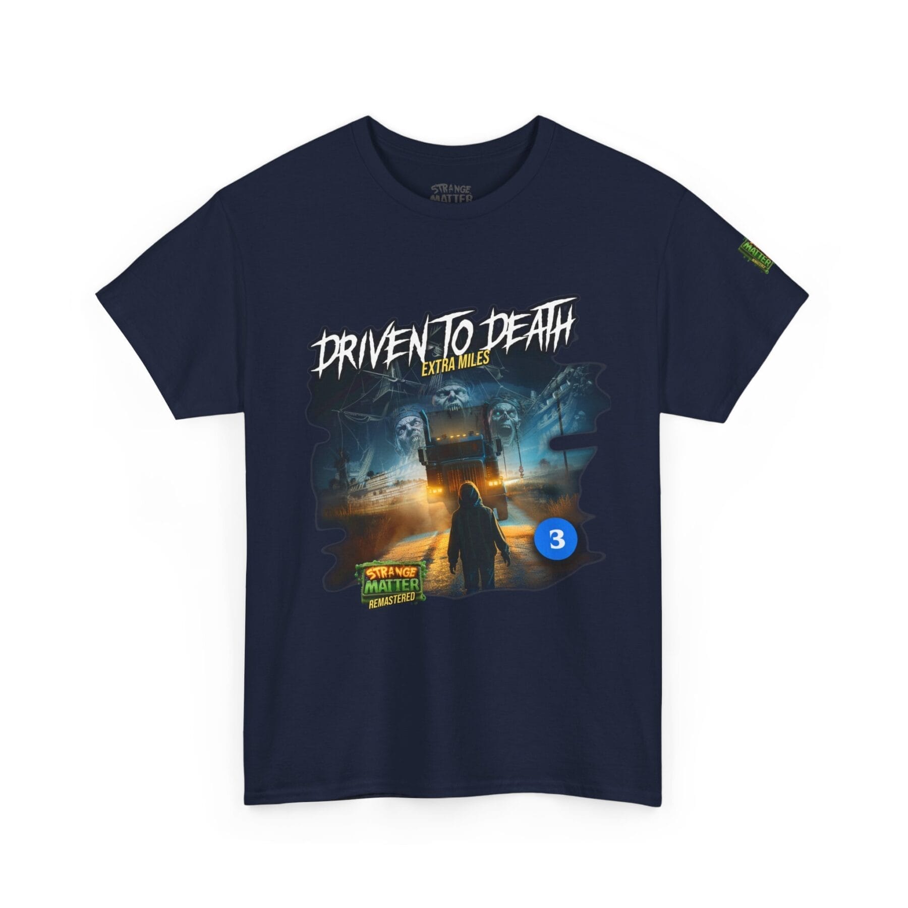 Adult Heavy Cotton Tee - Strange Matter: Driven to Death - T-Shirt for YA horror and Action fans - Image 7