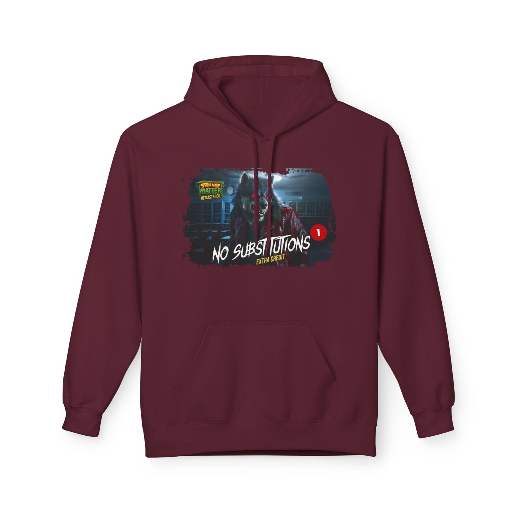 Adult Midweight Hoodie - Strange Matter: No Substitutions - Perfect for YA horror fans - Image 4
