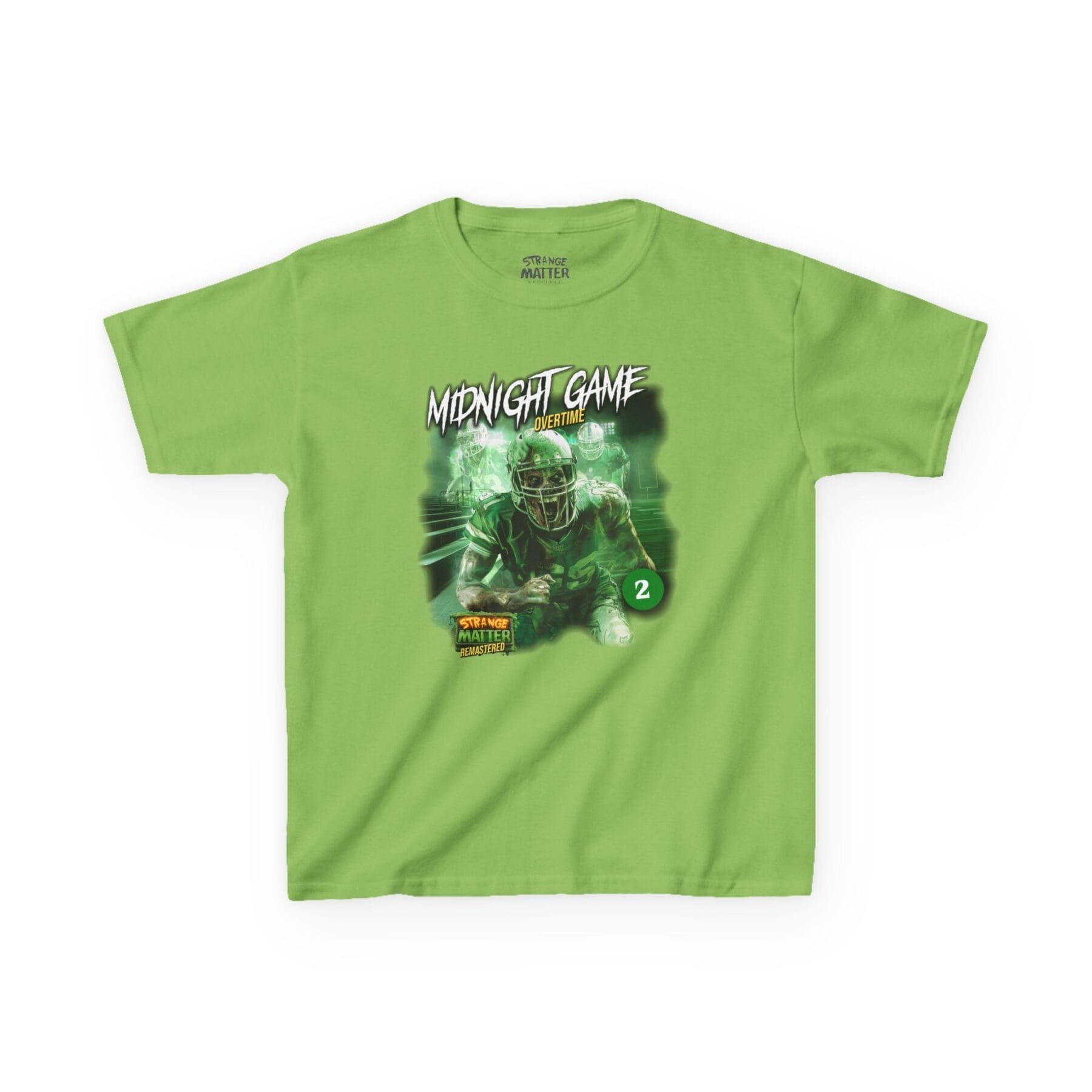 Kids Heavy Cotton Tee - Strange Matter: Midnight Game - T-Shirt for YA horror and Football fans