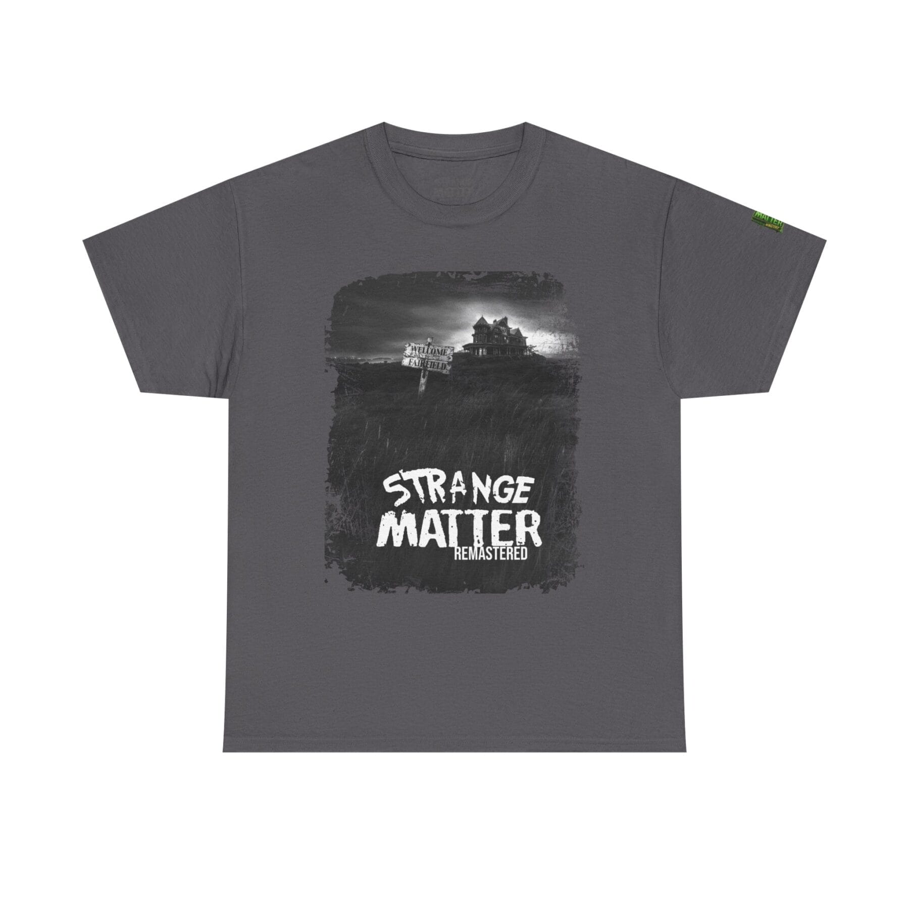 Adult Heavy Cotton Tee - Strange Matter: Fairchild Manor - T-Shirt for YA horror and Action fans - Image 14
