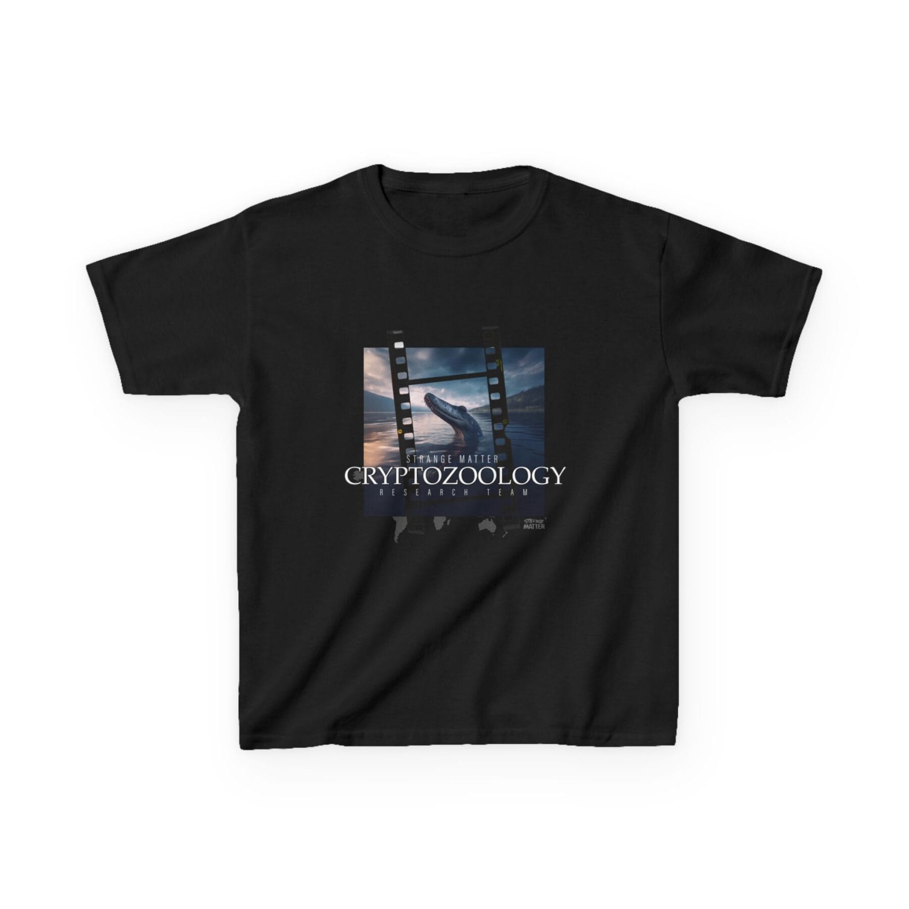 Kids Heavy Cotton Tee - Strange Matter - Cryptozoology Research Team - Lake Monsters - Image 2