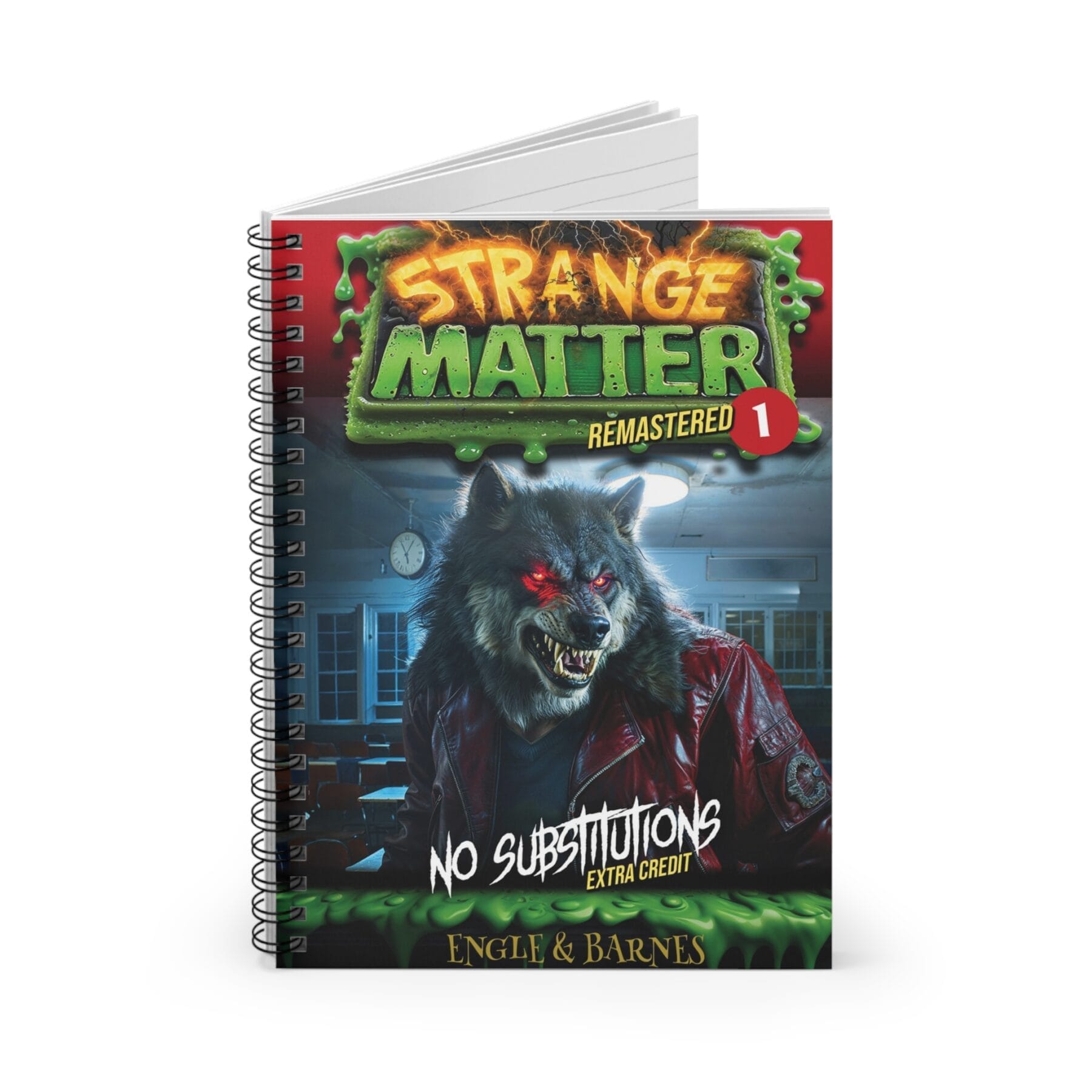 Spiral Notebook - Strange Matter: No Substitutions - Perfect for Horror Enthusiasts, Students & Creatives