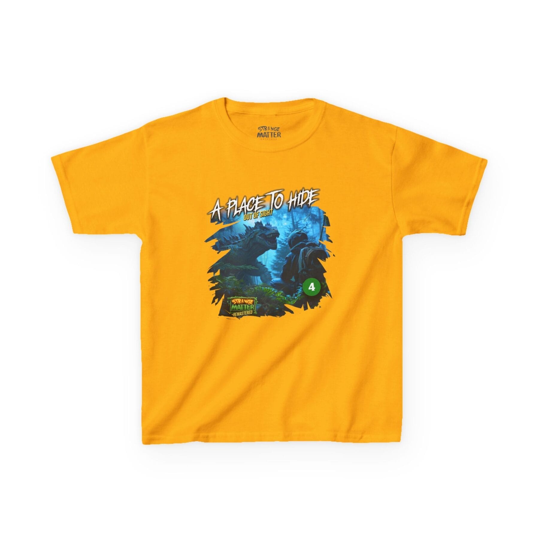 Kids Heavy Cotton Tee - Strange Matter: A Place to Hide - T-Shirt for YA horror and Action fans - Image 7