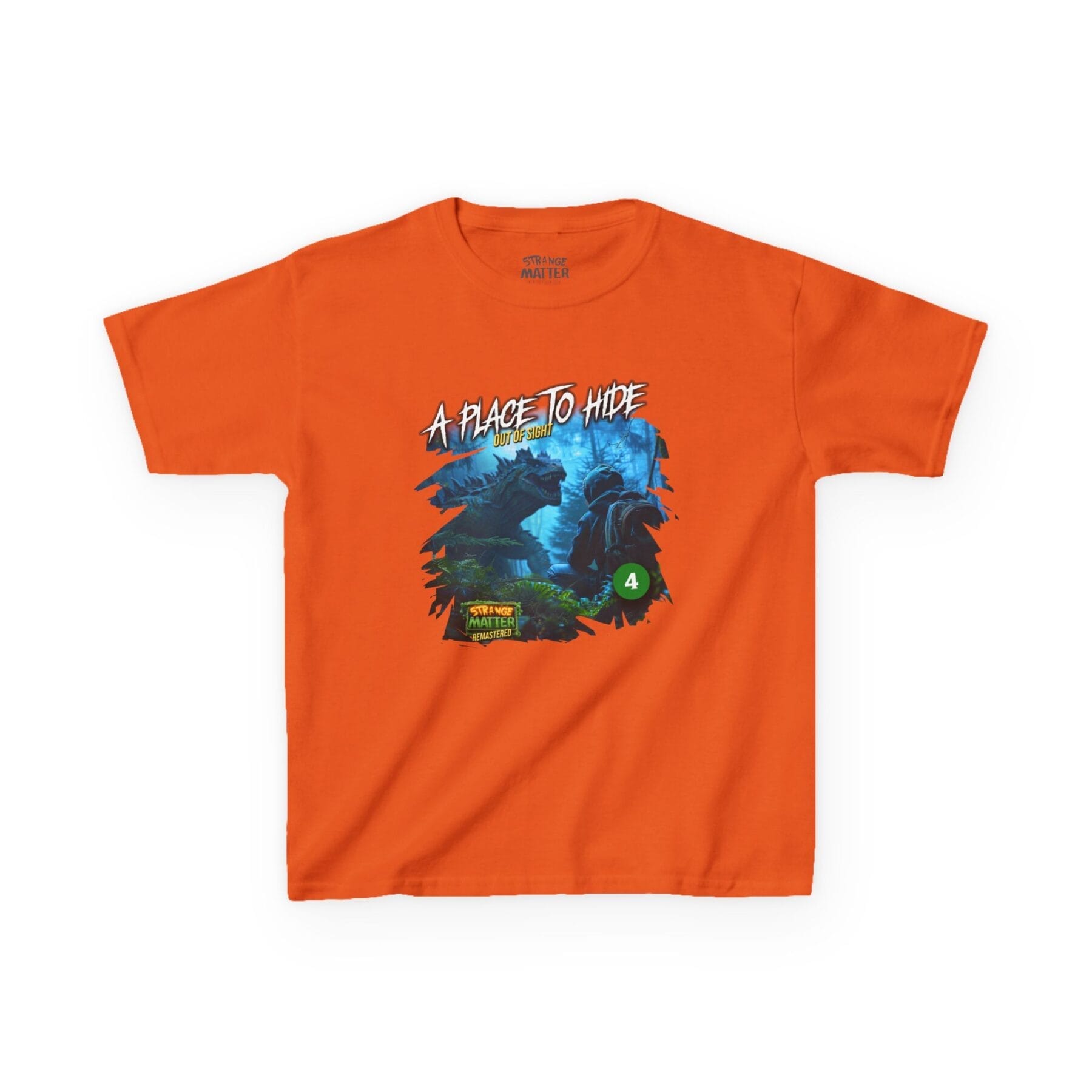 Kids Heavy Cotton Tee - Strange Matter: A Place to Hide - T-Shirt for YA horror and Action fans - Image 8