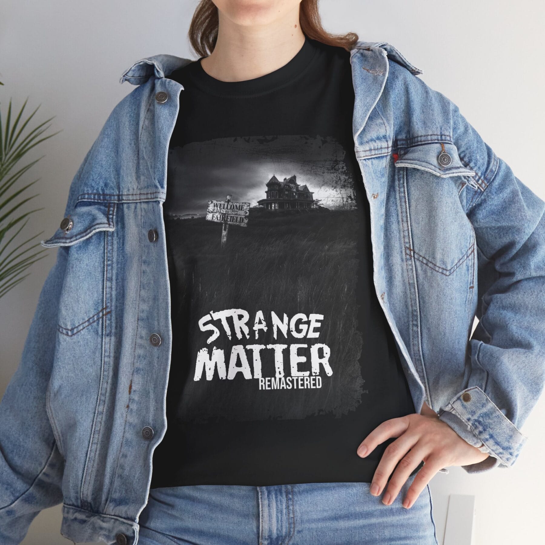 Adult Heavy Cotton Tee - Strange Matter: Fairchild Manor - T-Shirt for YA horror and Action fans - Image 4