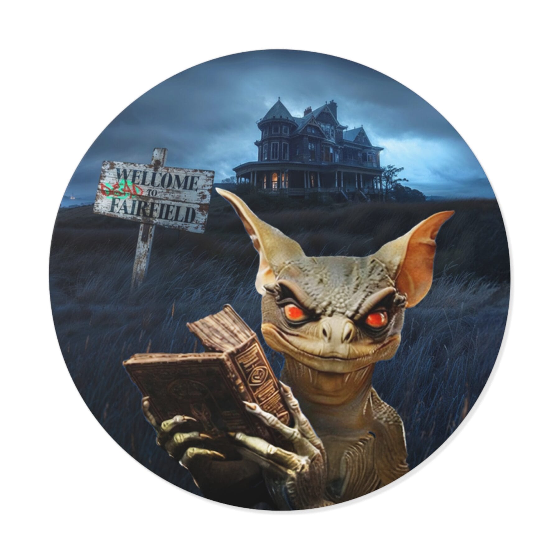 Round Vinyl Sticker - Strange Matter: Rilo at Fairchild Manor - Perfect for the YA horror and Strange Matter fan!