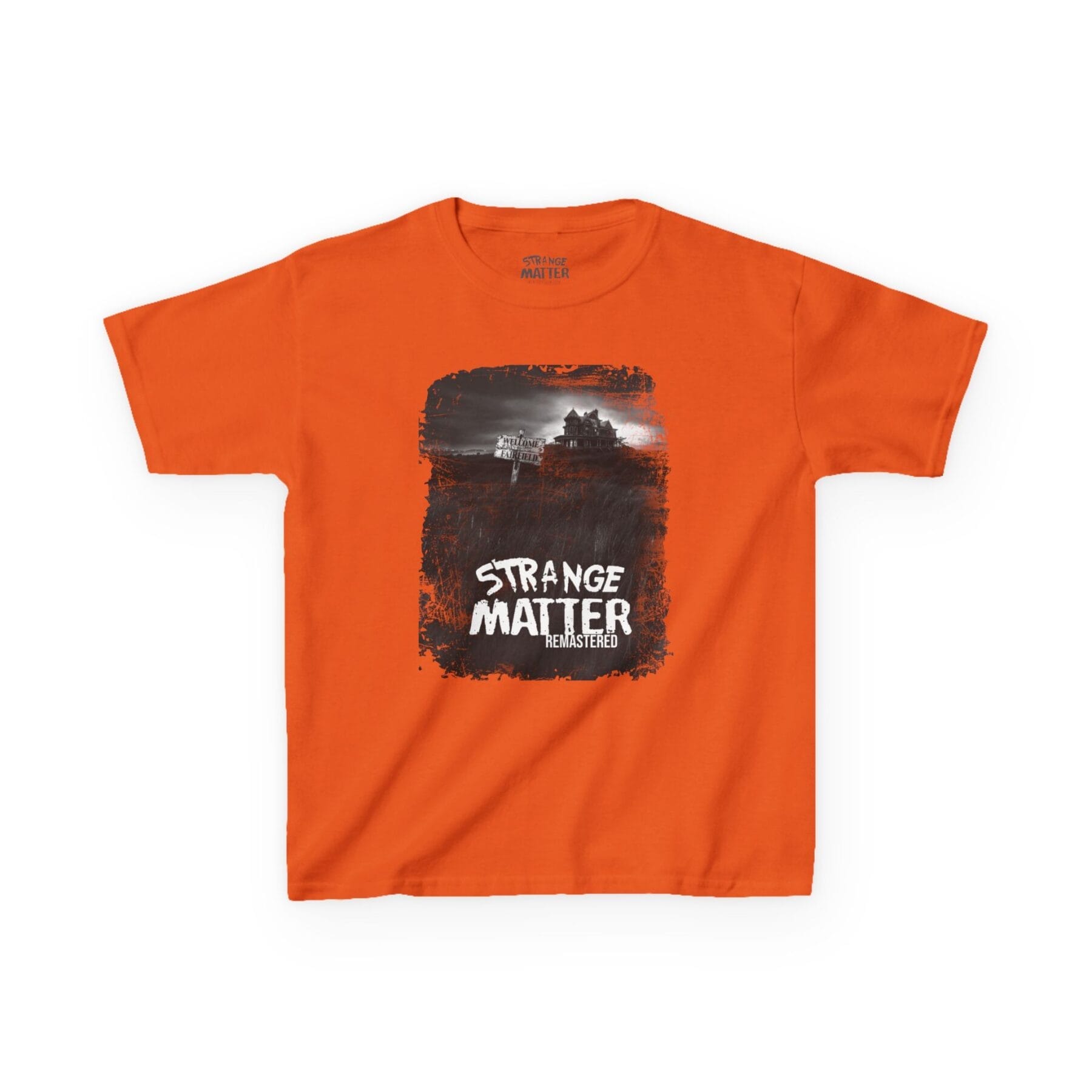 Kids Heavy Cotton Tee - Strange Matter: Fairchild Manor - T-Shirt for YA horror and Action fans - Image 5