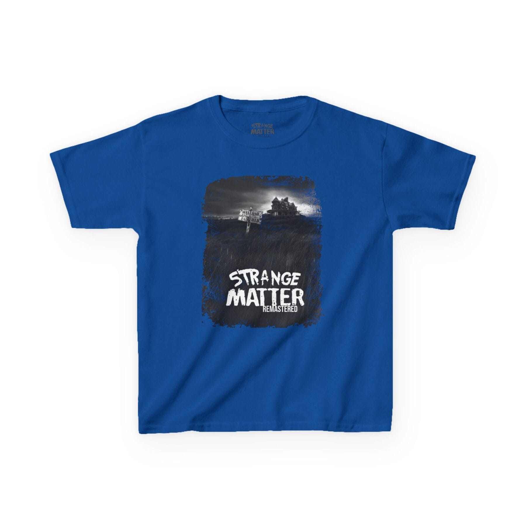 Kids Heavy Cotton Tee - Strange Matter: Fairchild Manor - T-Shirt for YA horror and Action fans - Image 11