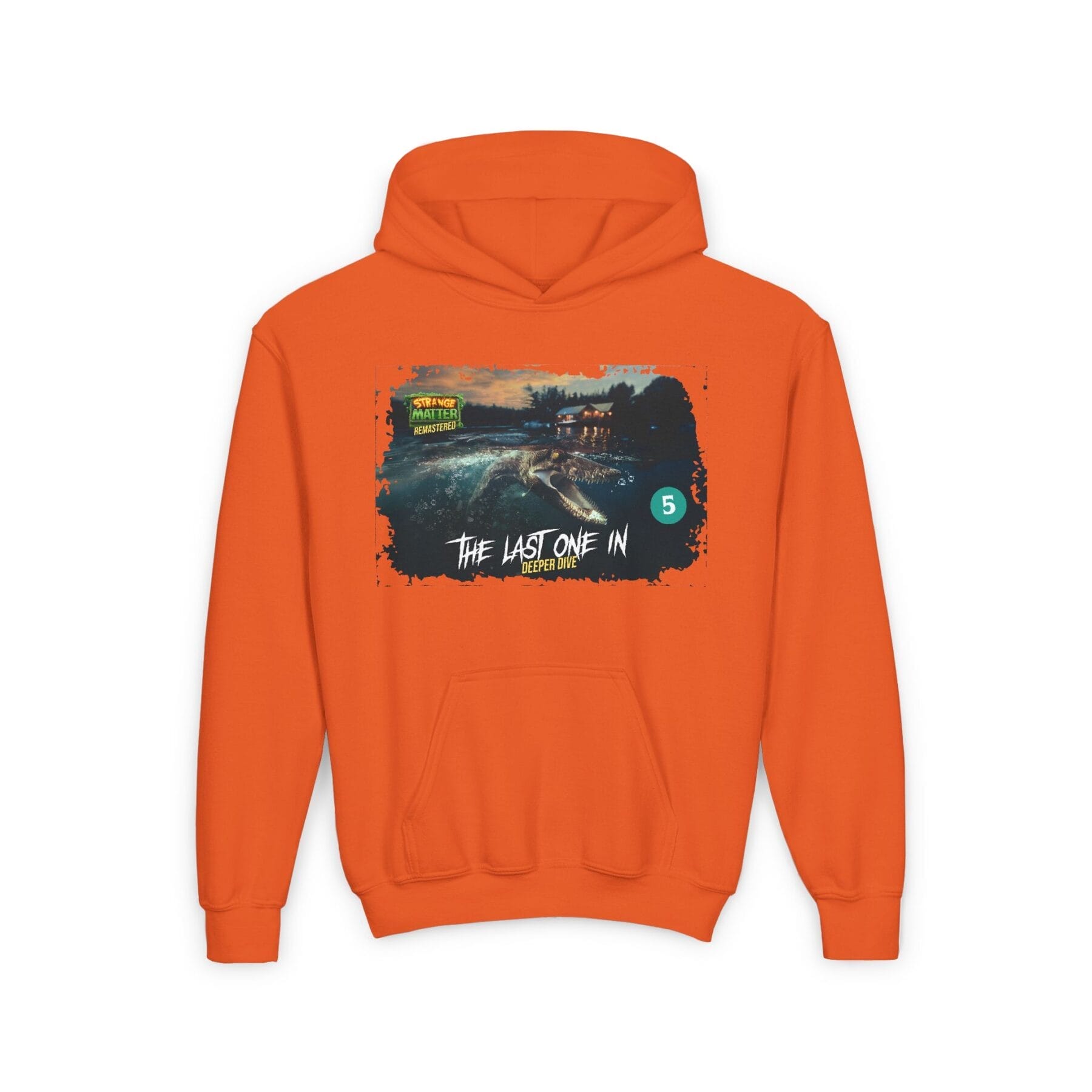 Kids Midweight Hoodie - Strange Matter: The Last One In - Perfect for YA horror fans - Image 7