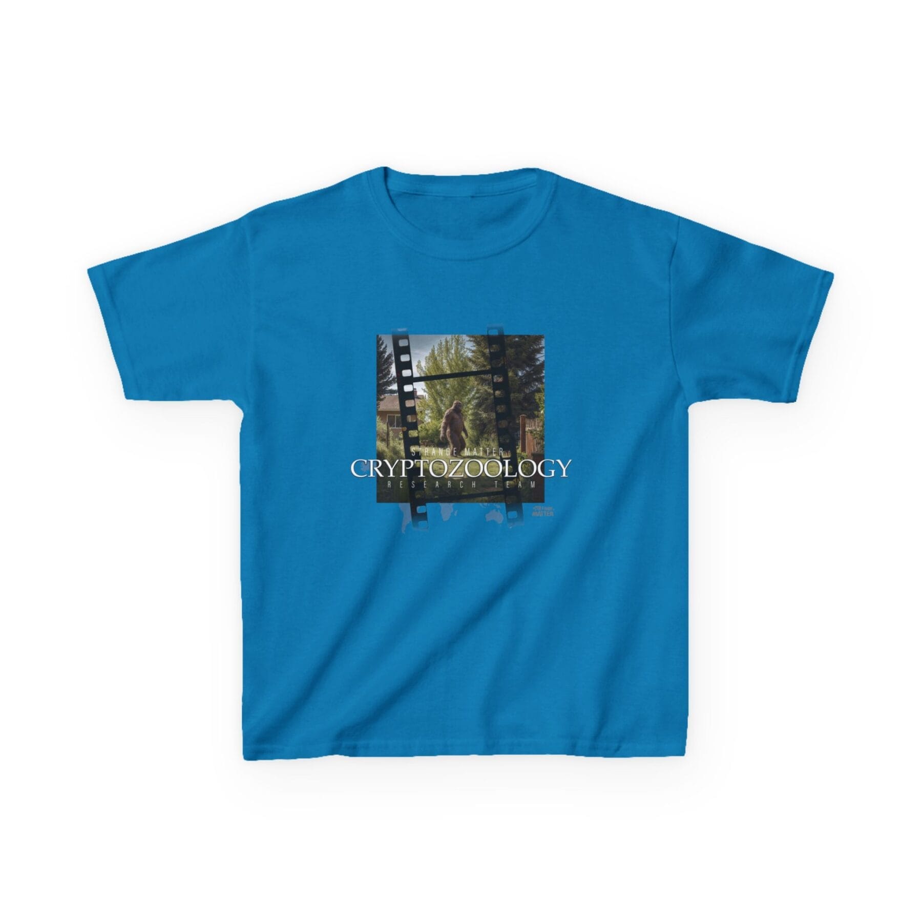 Kids Heavy Cotton Tee - Strange Matter - Cryptozoology Research Team- Bigfoot - Image 10