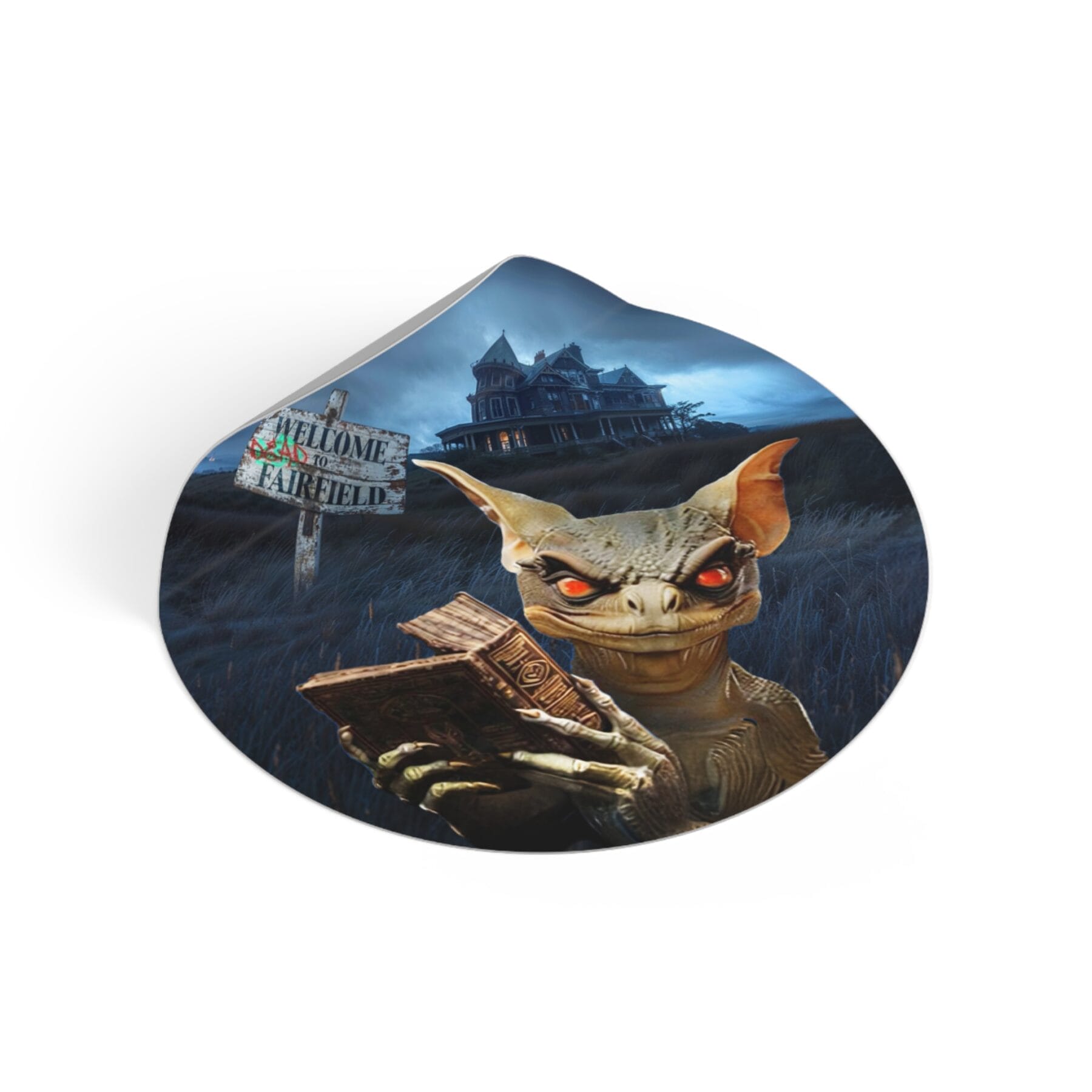 Round Vinyl Sticker - Strange Matter: Rilo at Fairchild Manor - Perfect for the YA horror and Strange Matter fan! - Image 2