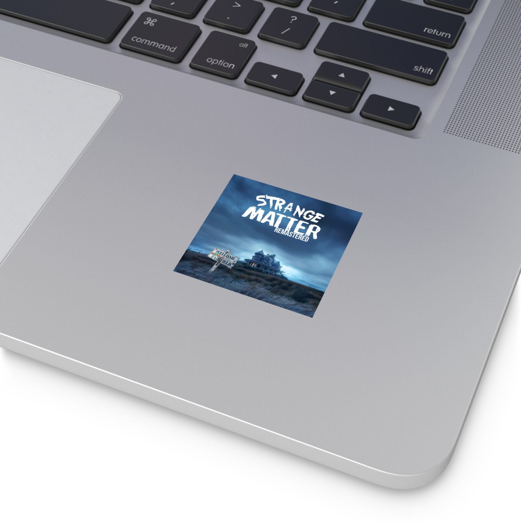 Square Vinyl Sticker - Strange Matter: Welcome to Fairfield - Simple Logo - Perfect for the Strange Matter and YA horror fan. - Image 3