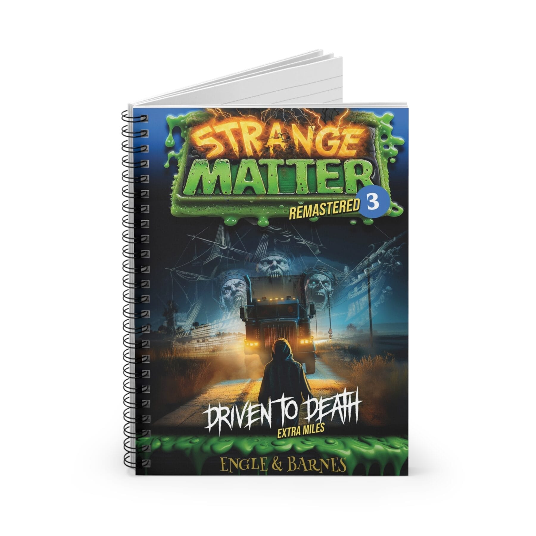 Spiral Notebook - Strange Matter: Driven to Death - Perfect for Horror Enthusiasts, Students & Creatives