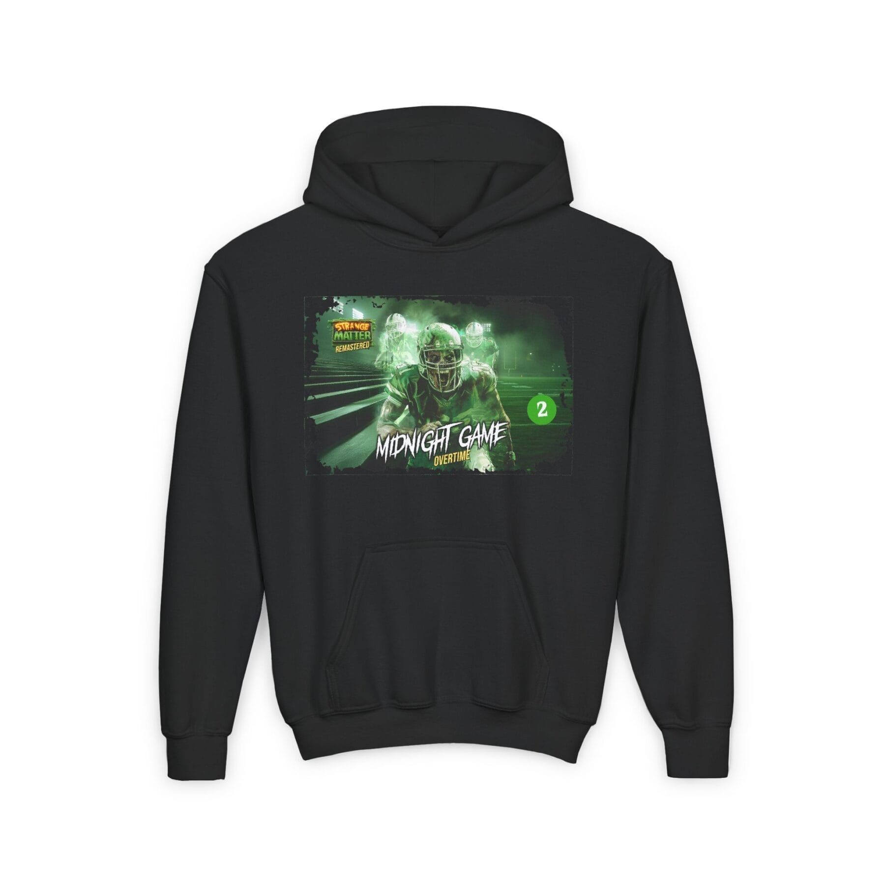Kids Midweight Hoodie - Strange Matter: Midnight Game - Perfect for YA horror fans - Image 2