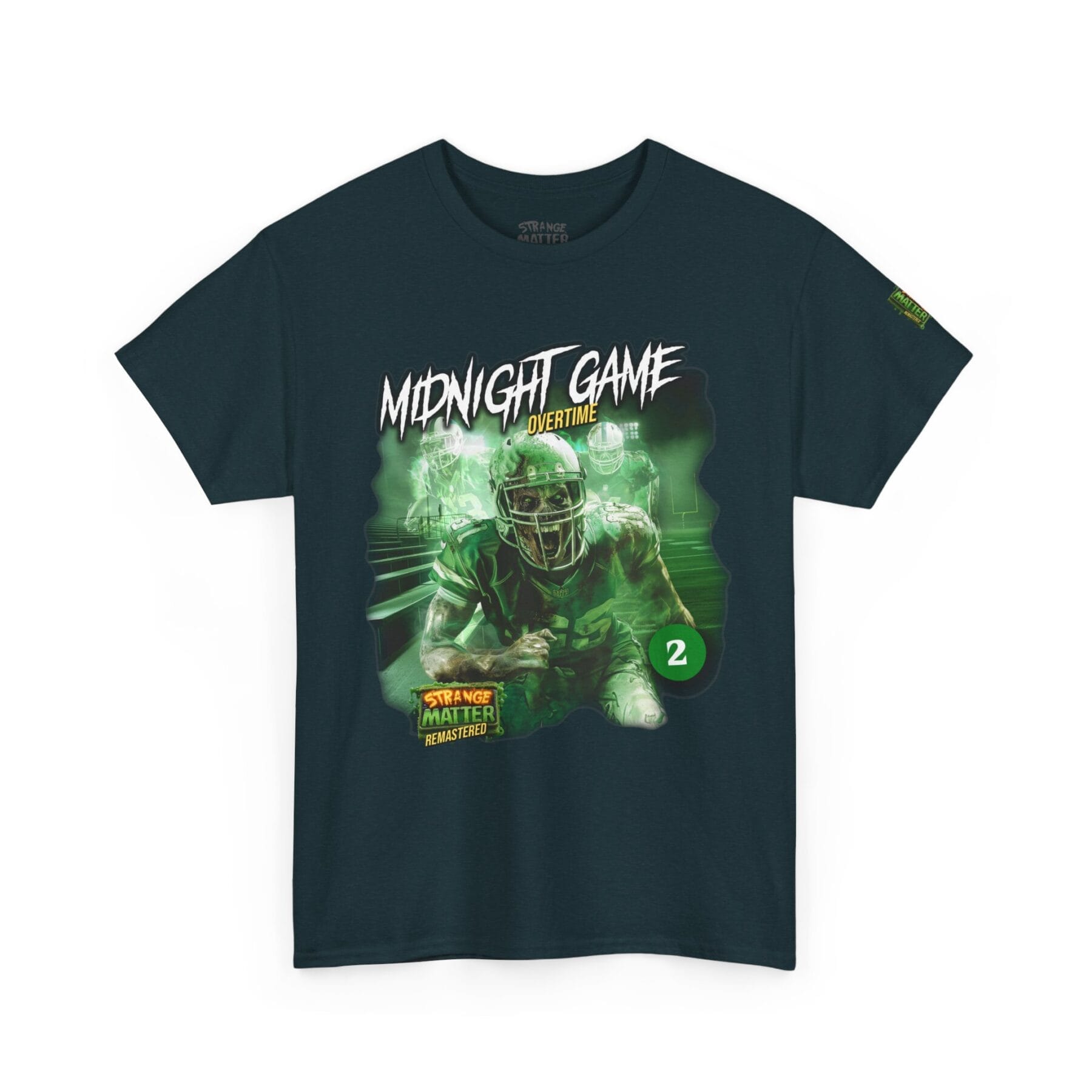 Adult Heavy Cotton Tee - Strange Matter: Midnight Game - T-Shirt for YA horror and Football fans - Image 4