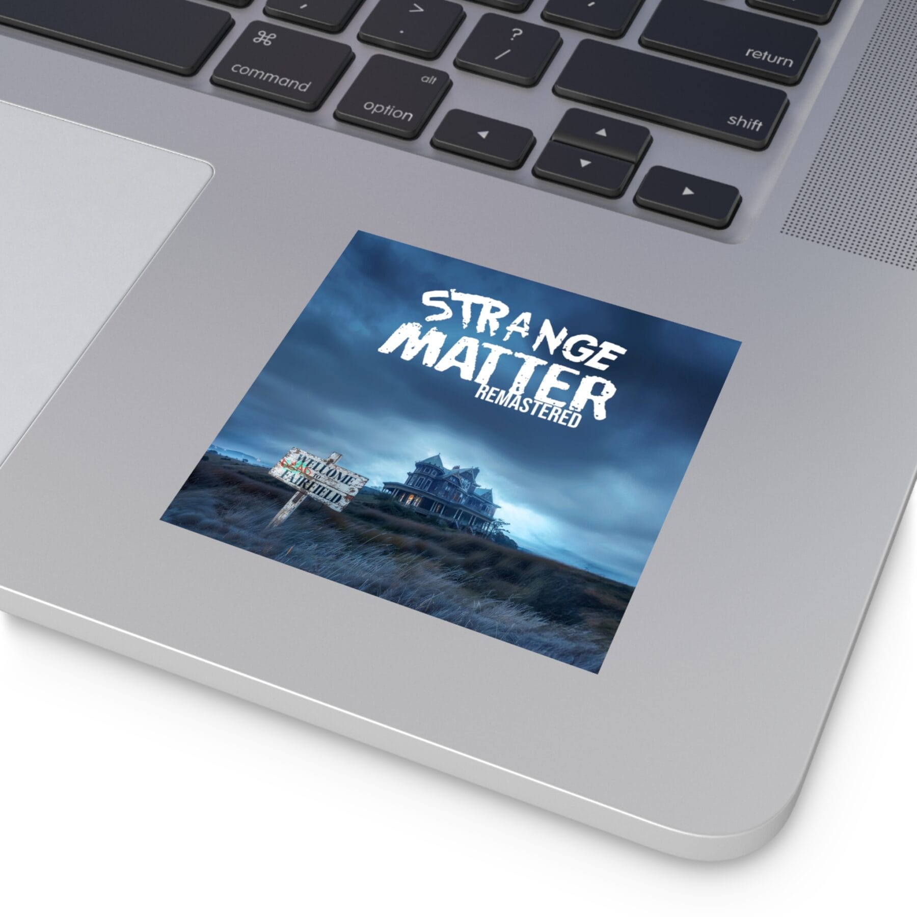 Square Vinyl Sticker - Strange Matter: Welcome to Fairfield - Simple Logo - Perfect for the Strange Matter and YA horror fan. - Image 5