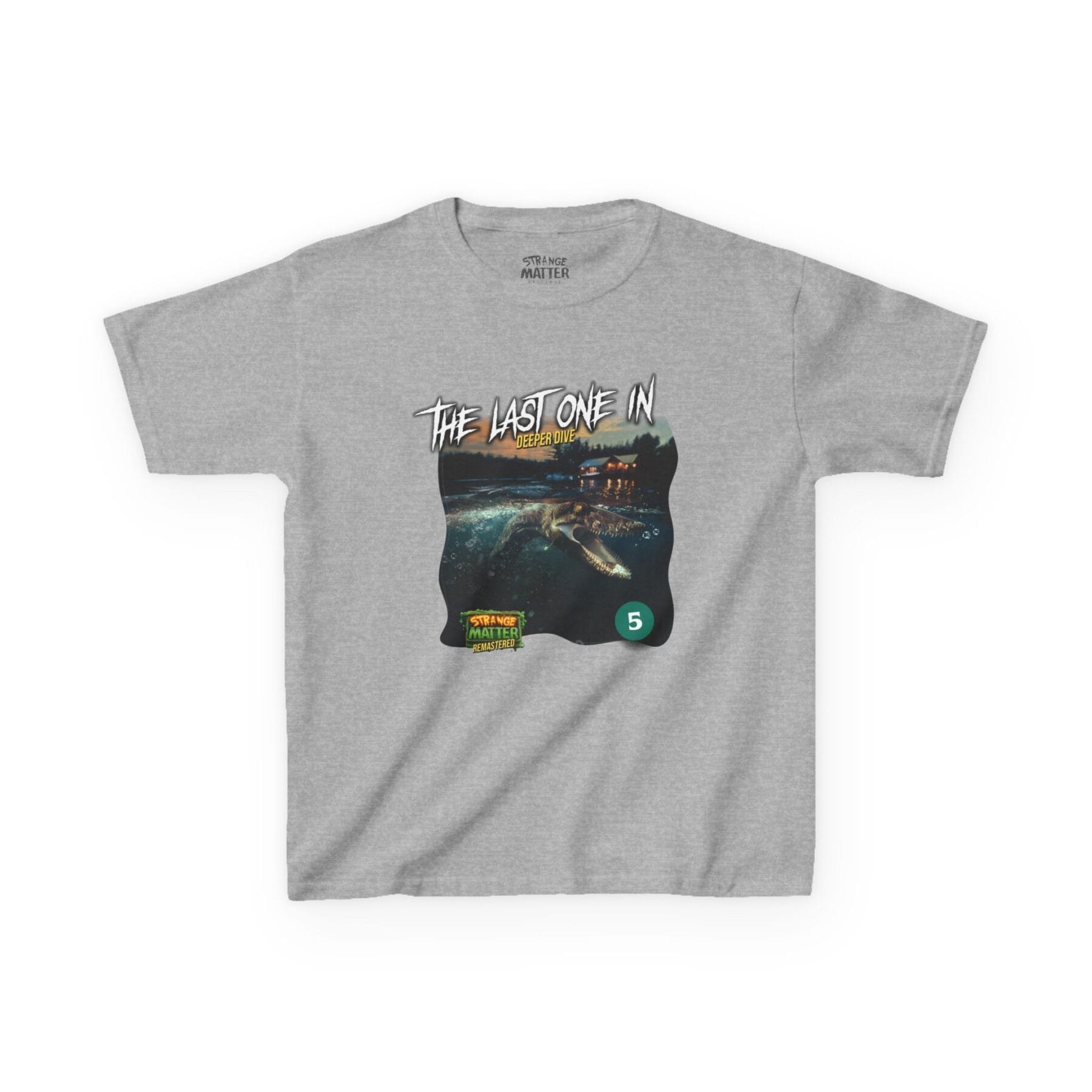 Kids Heavy Cotton Tee - Strange Matter: The Last One In - T-Shirt for YA horror and Action fans - Image 5