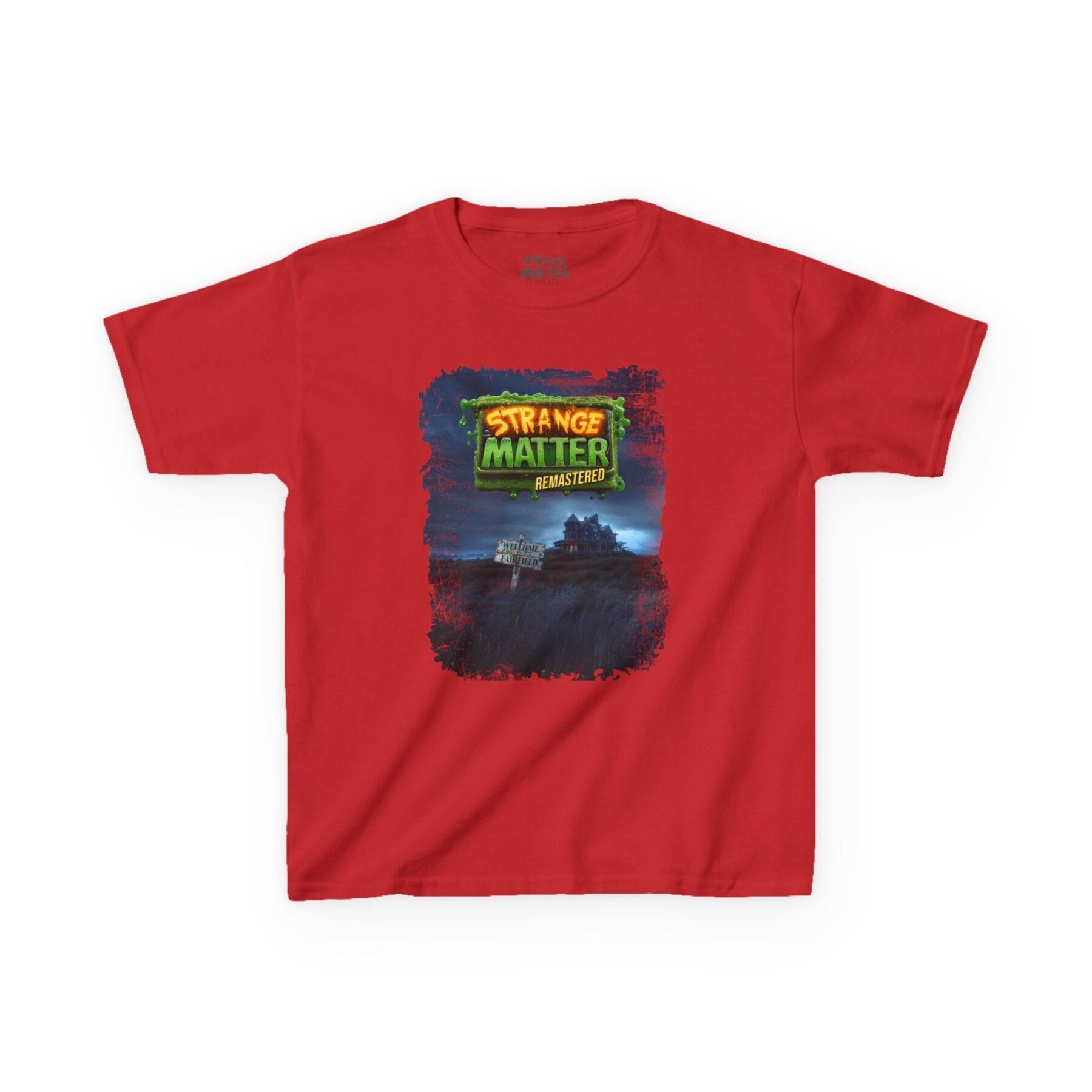Kids Heavy Cotton Tee - Strange Matter: Fairchild Manor - full color - T-Shirt for YA horror and Action fans - Image 14