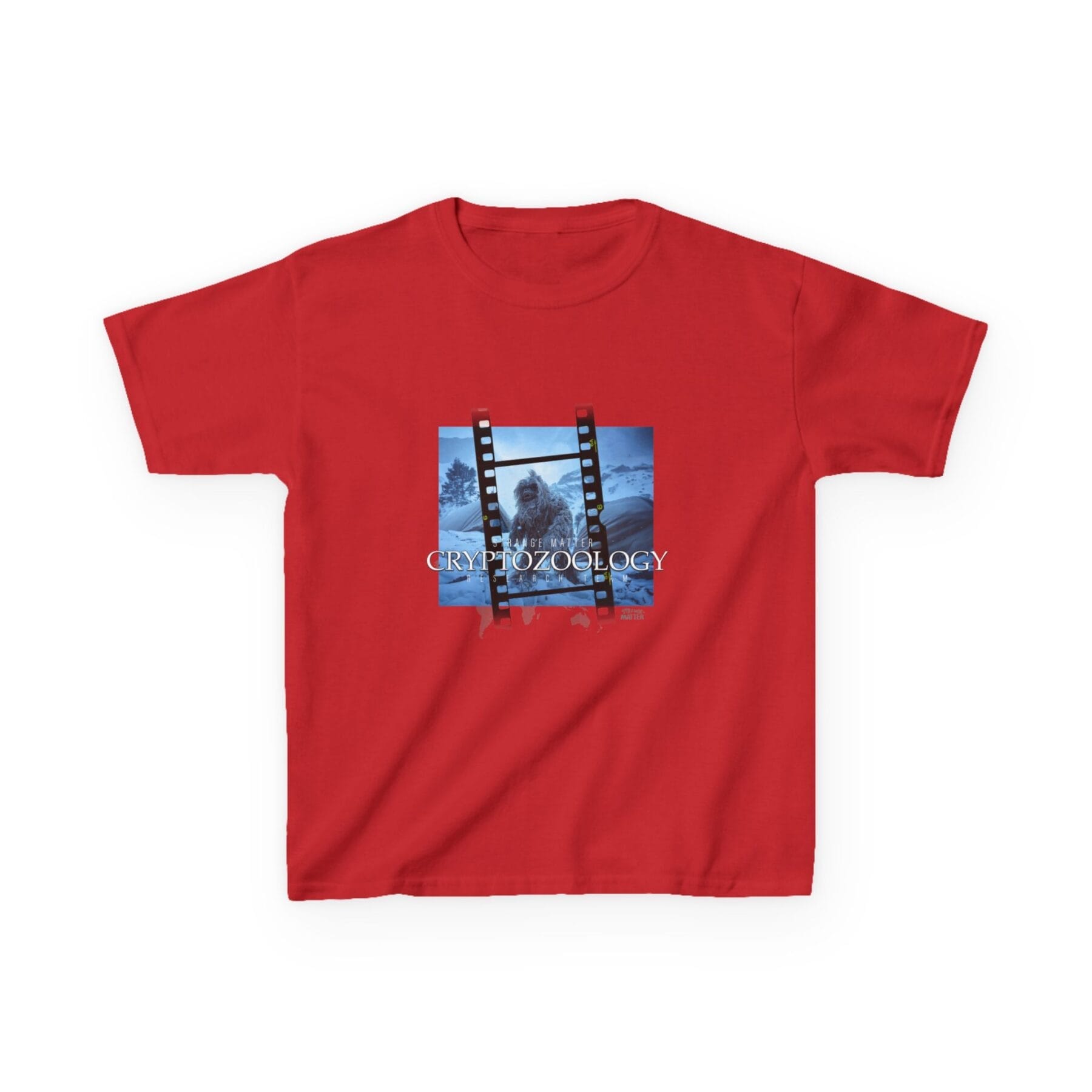Kids Heavy Cotton Tee - Strange Matter - Cryptozoology Research Team - Yeti - Image 5