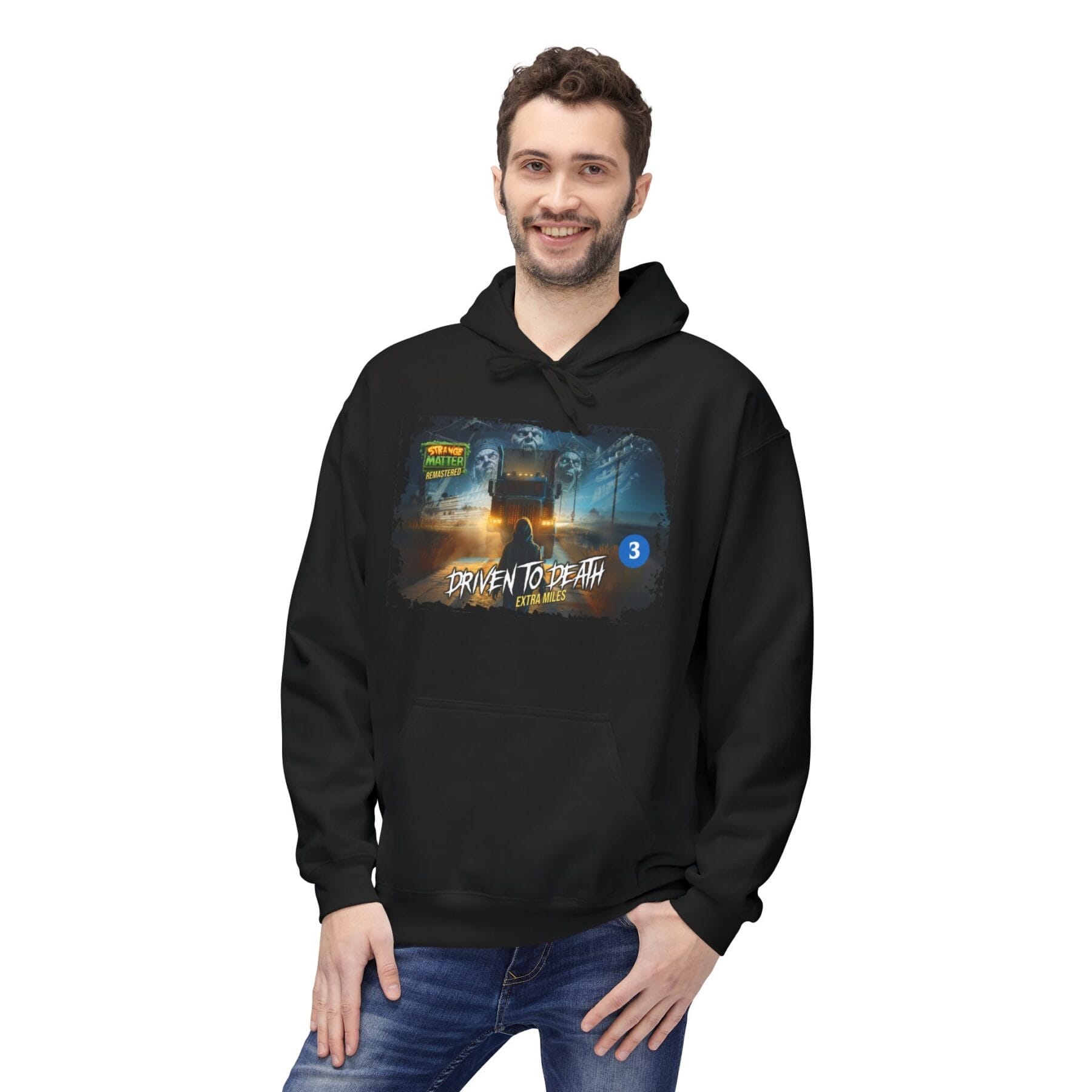 Adult Midweight Hoodie - Strange Matter: Driven to Death - T-Shirt for YA horror and Action fans - Image 3