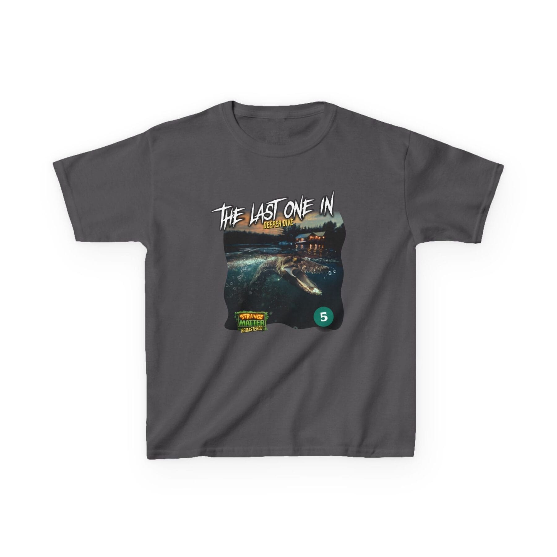 Kids Heavy Cotton Tee - Strange Matter: The Last One In - T-Shirt for YA horror and Action fans - Image 15