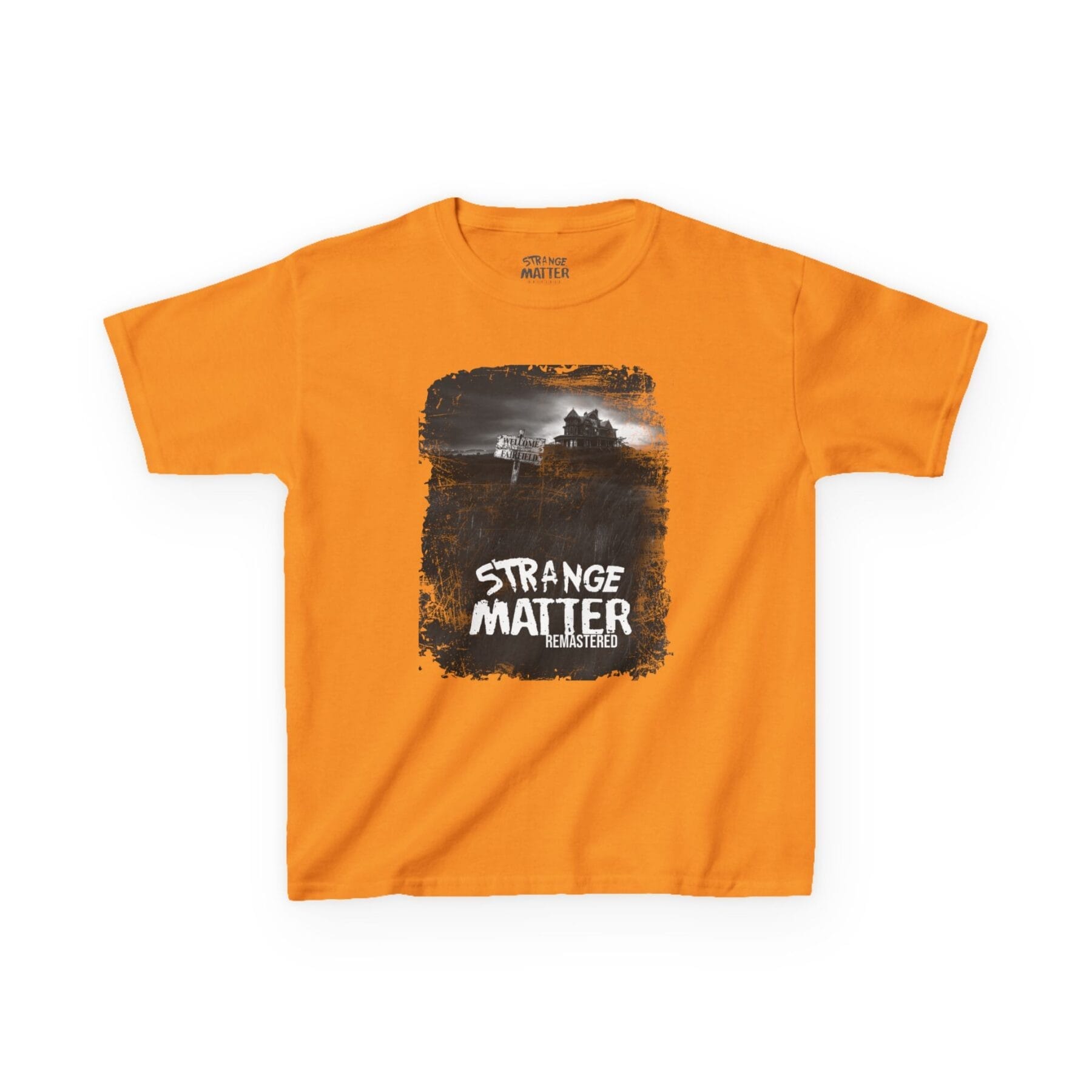 Kids Heavy Cotton Tee - Strange Matter: Fairchild Manor - T-Shirt for YA horror and Action fans - Image 2